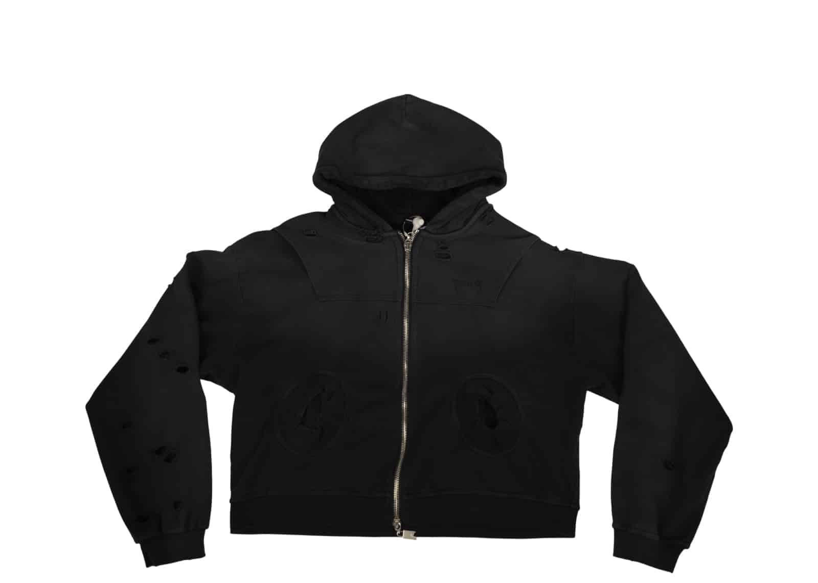 PANQ 26SS Washed Gradient Suit Hoodie Black