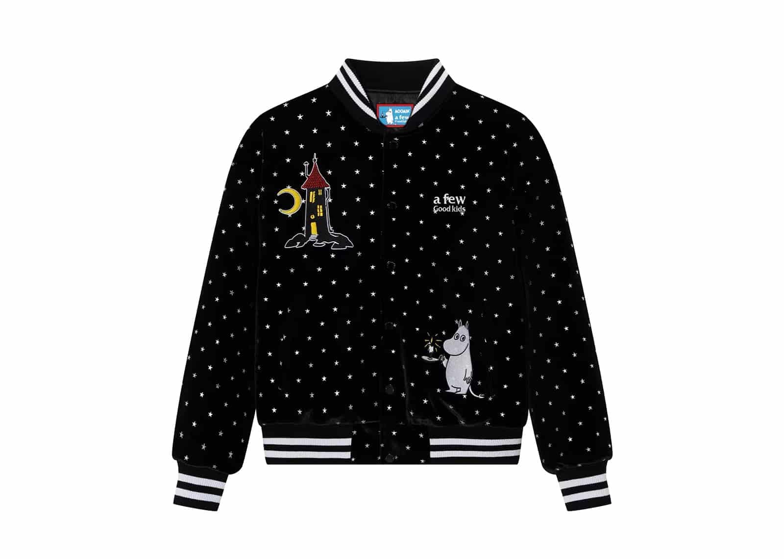 A Few Good Kids Moomin Baseball Jacket Black