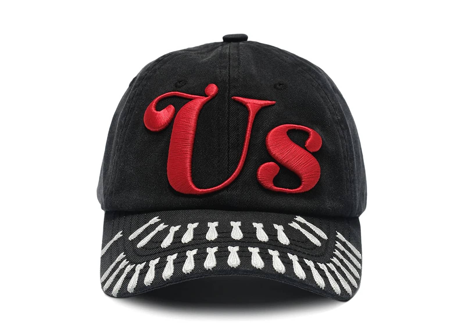 SONGAADON US Missile Embroidery Peaked Cap Black