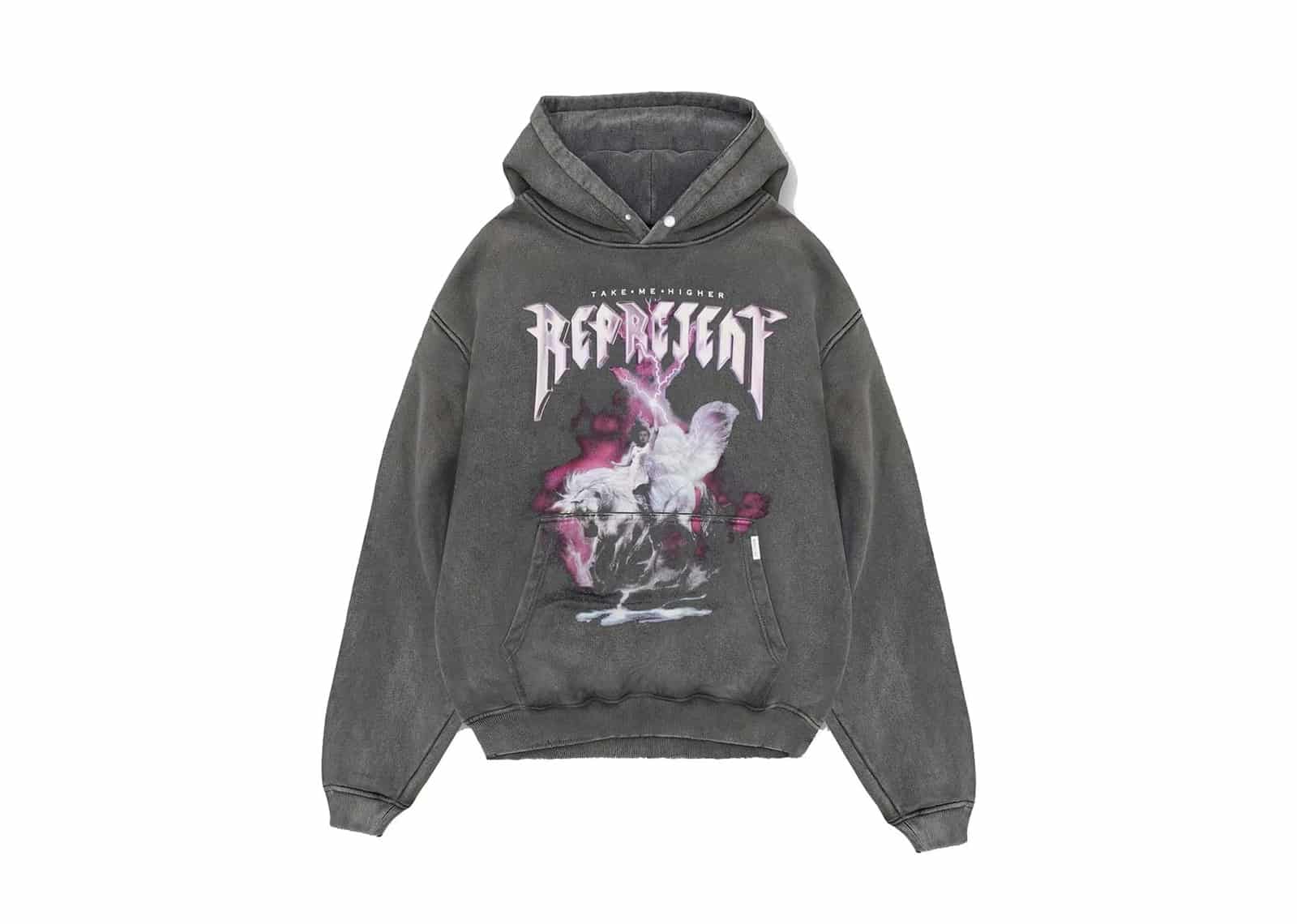 Represent Take Me Higher Hoodie Vintage Grey