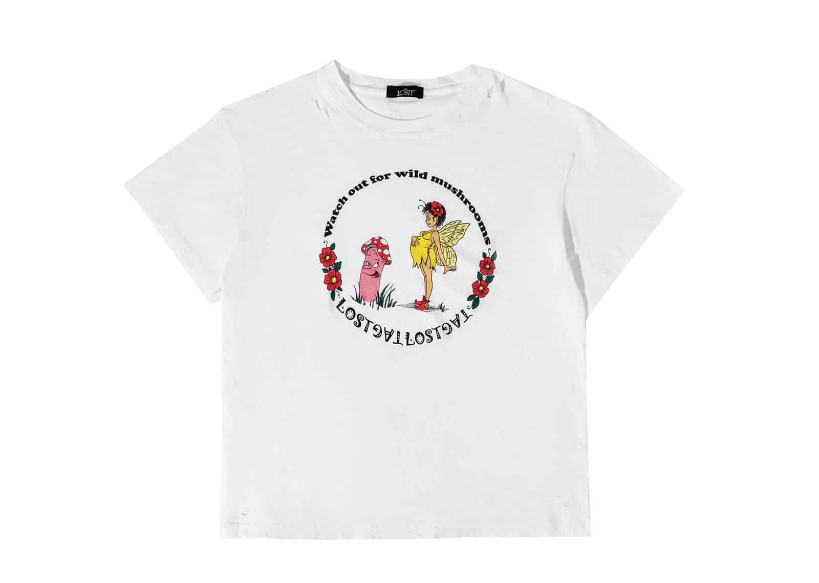 Lost Tag Mushroom Tee White