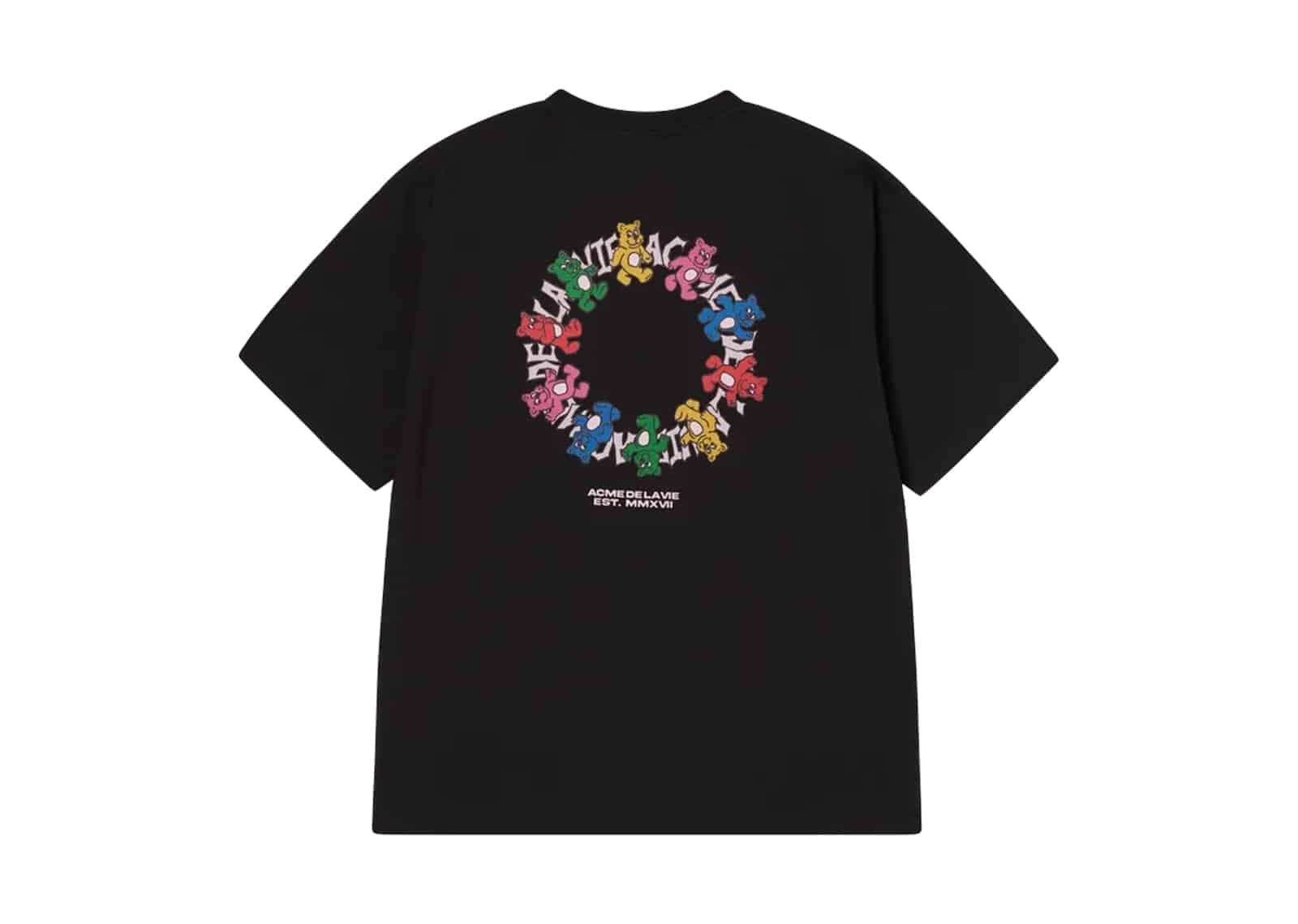 ACME DE LA VIE (ADLV) ADLV Round Walking AC Bear Tee Black