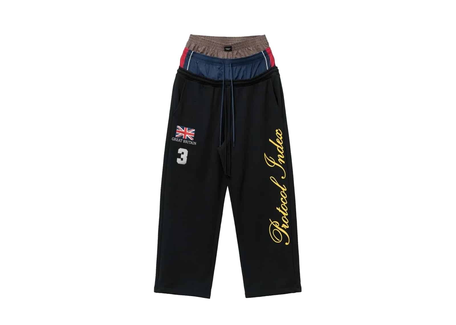 Protocol Index 3 Layered Sweat Pants Black