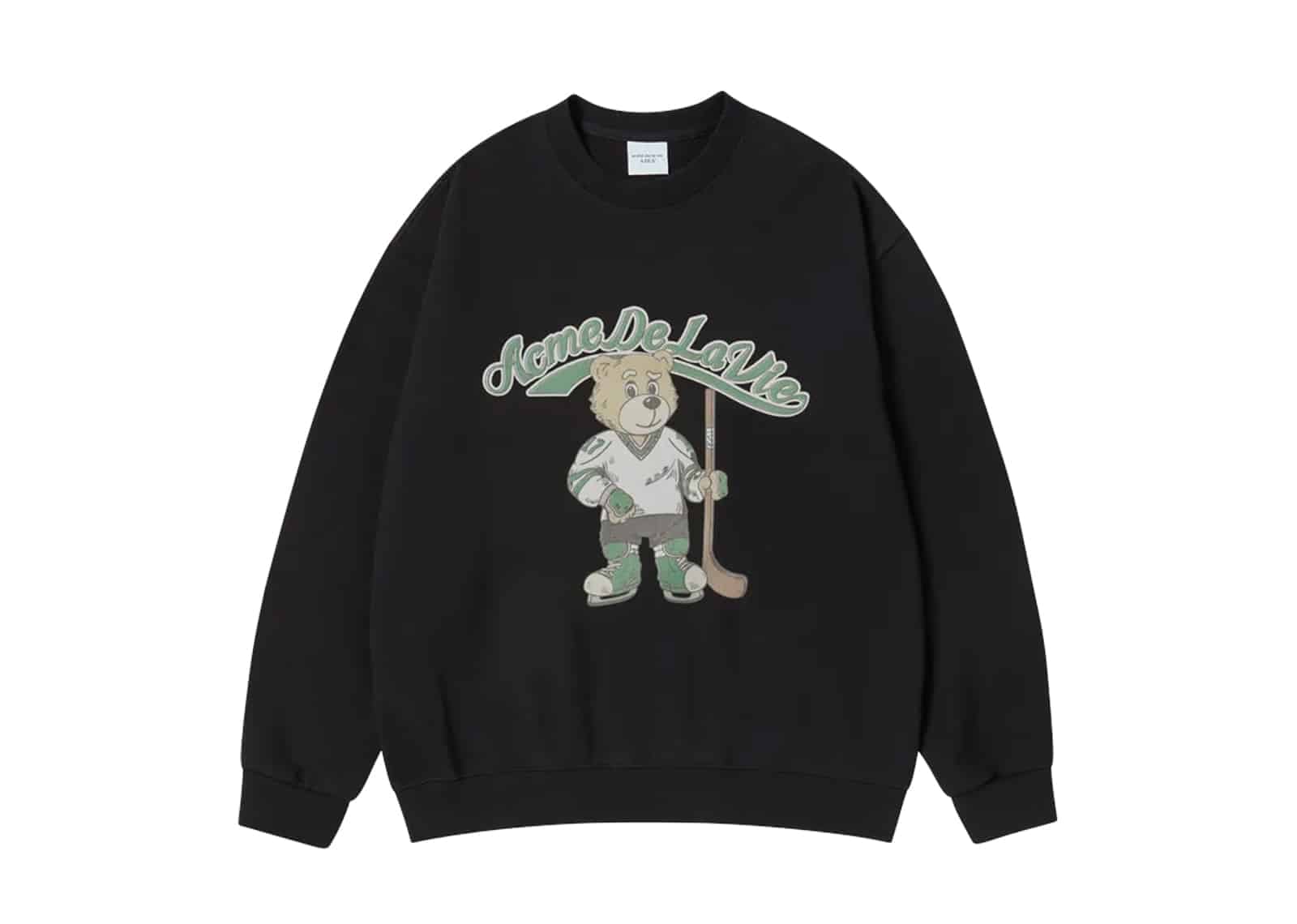 ACME DE LA VIE (ADLV) ADLV Vintage Mascot AC Bear Sweatshirt Black