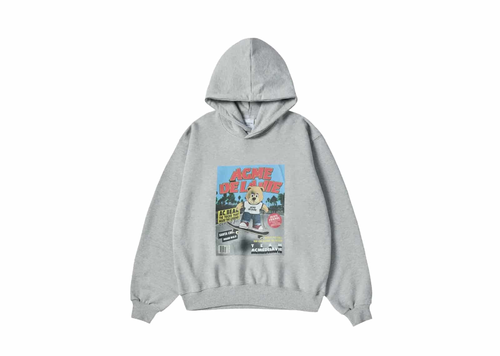 ACME DE LA VIE (ADLV) ADLV Magazine AC Bear Hoodie Grey