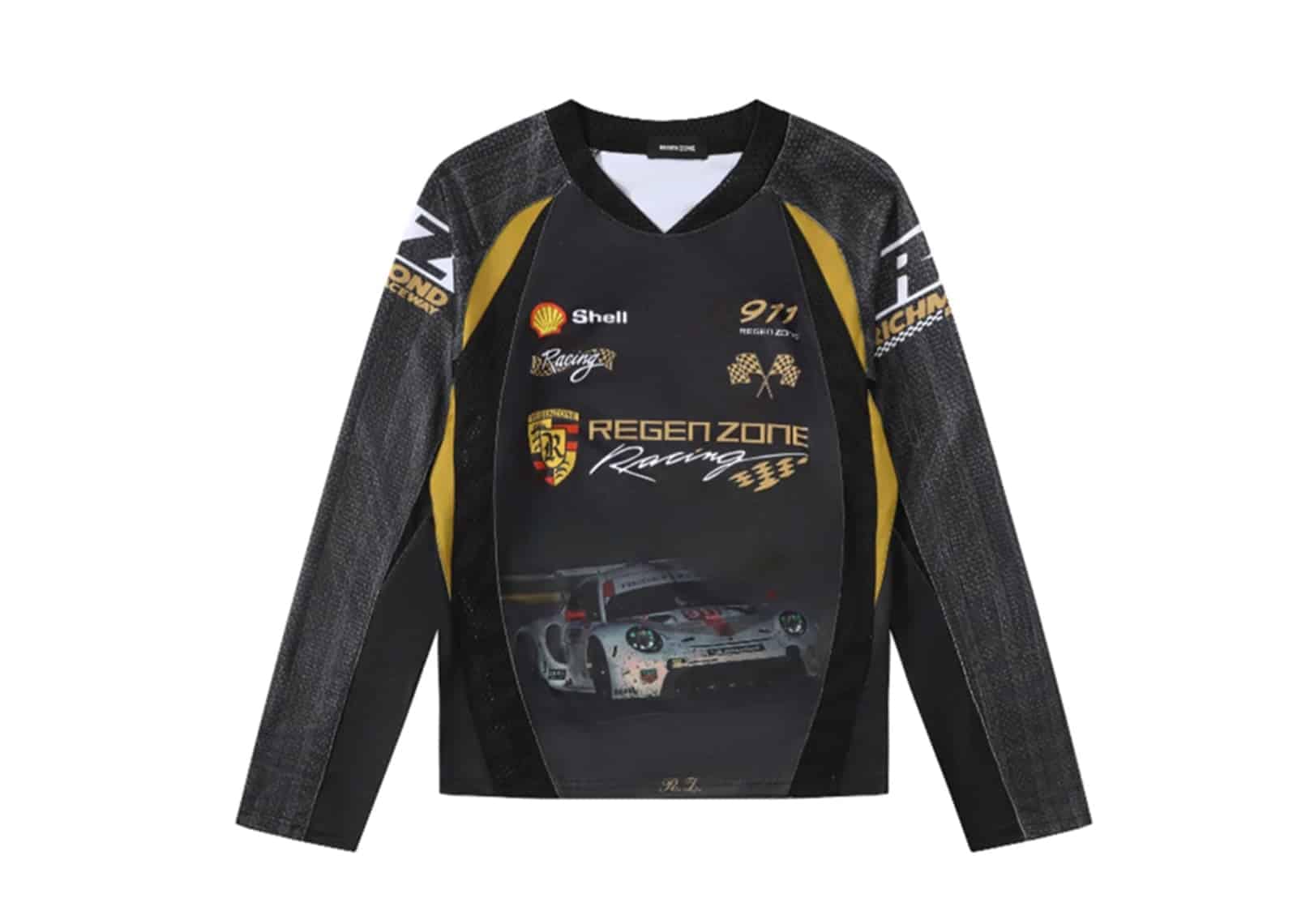 REGEN ZONE Racing Speed Long Sleeve Shirt Black