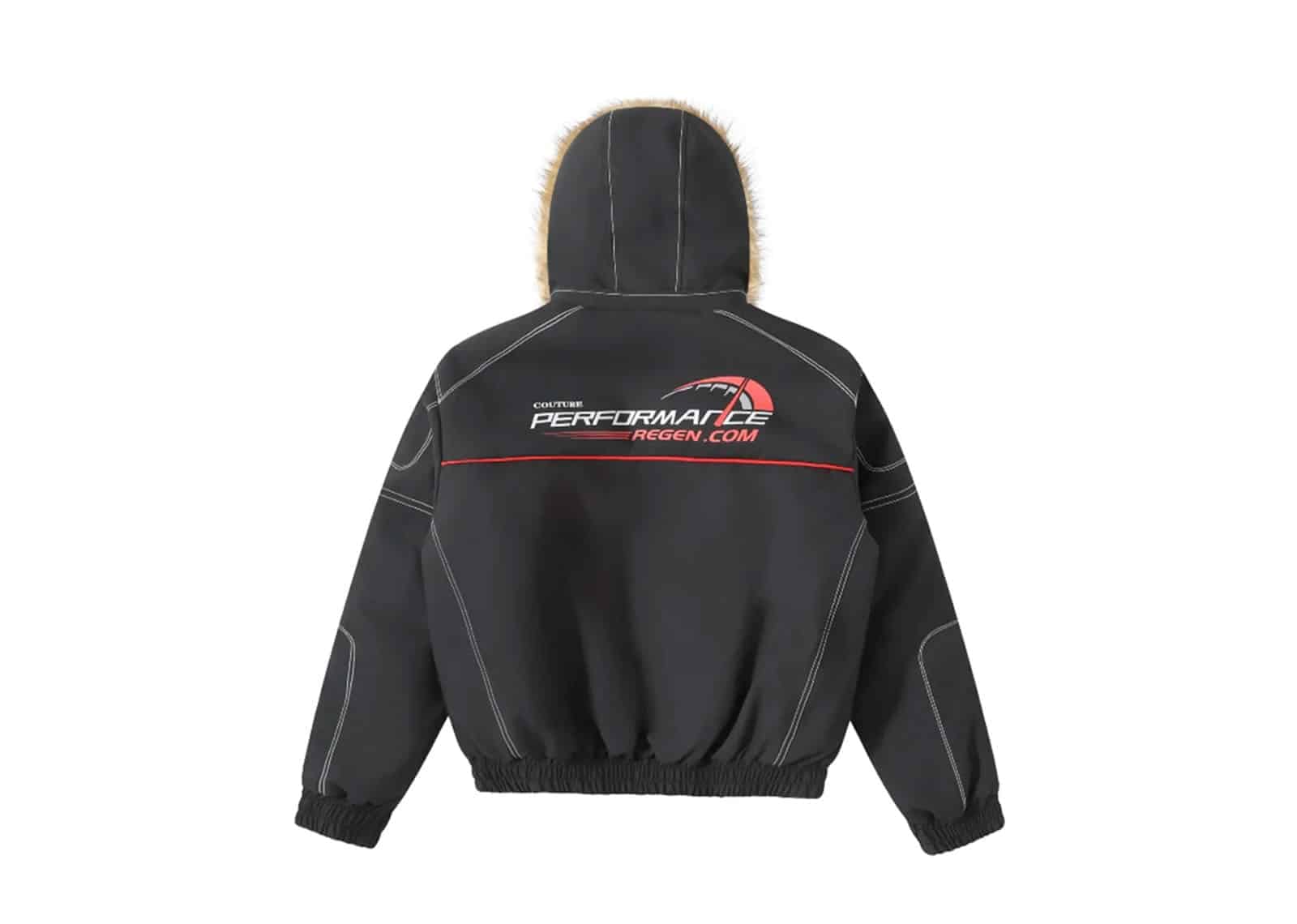 REGEN ZONE Racing Detachable Windbreaker Jacket Black