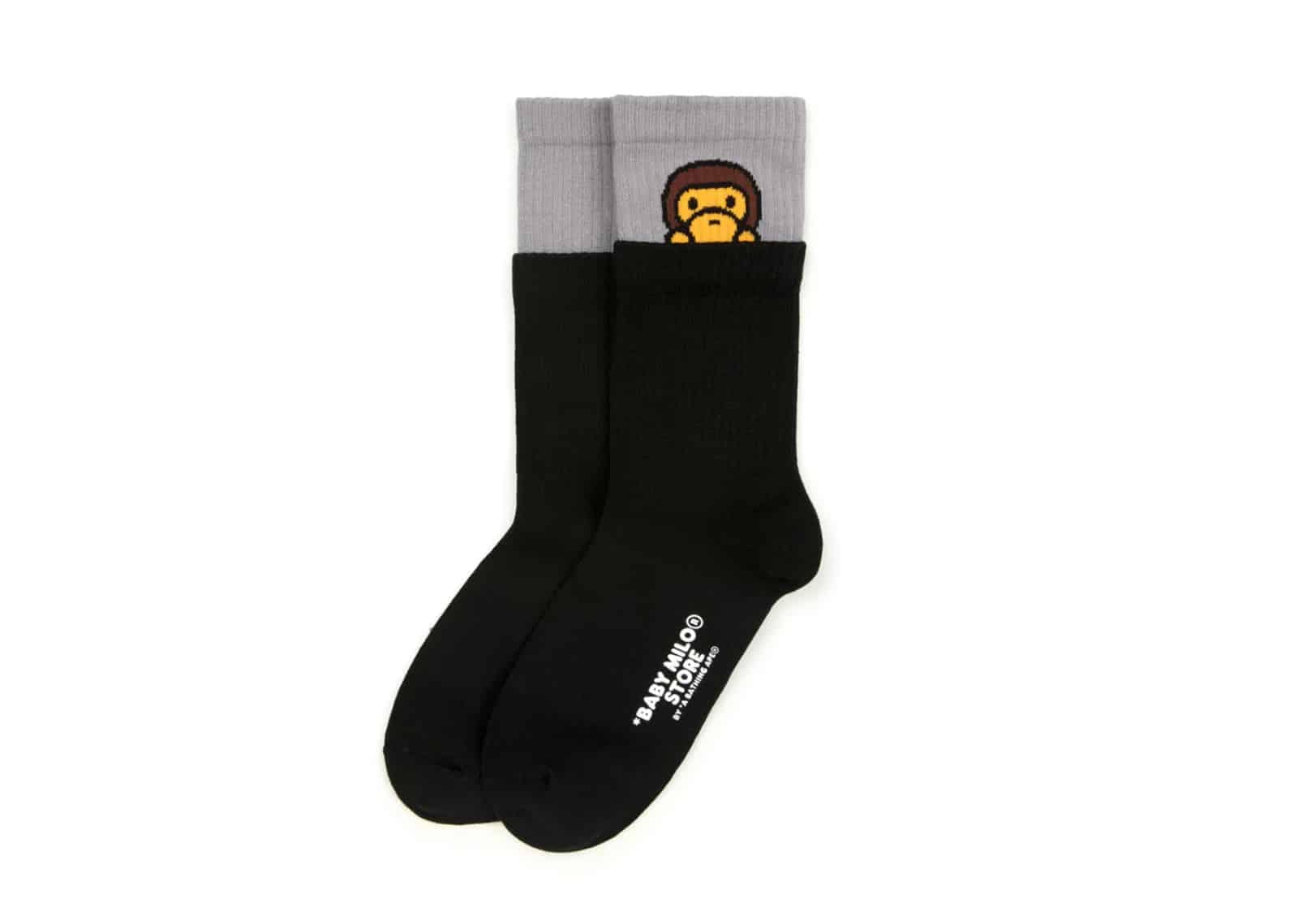 BAPE Baby Milo Socks Grey