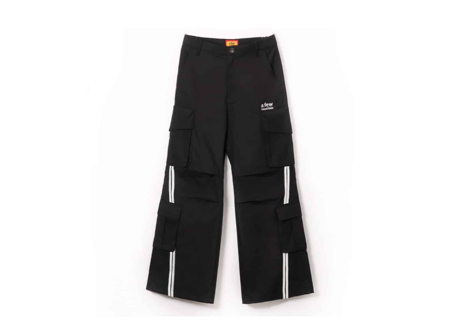 A Few Good Kids Multi-Pocket Cargo Pants Black