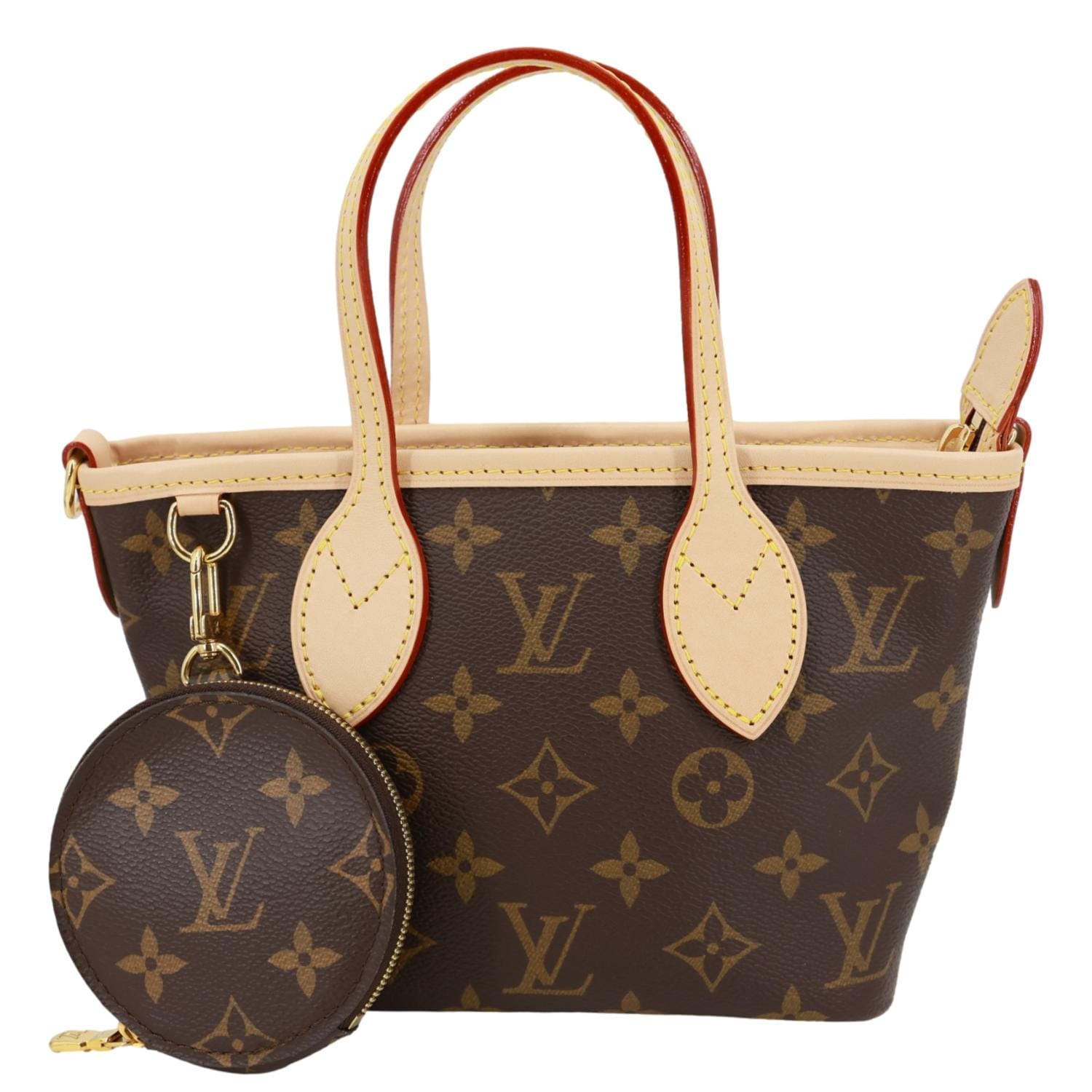 LOUIS VUITTON Neverfull BB Monogram Canvas Tote Bag Brown