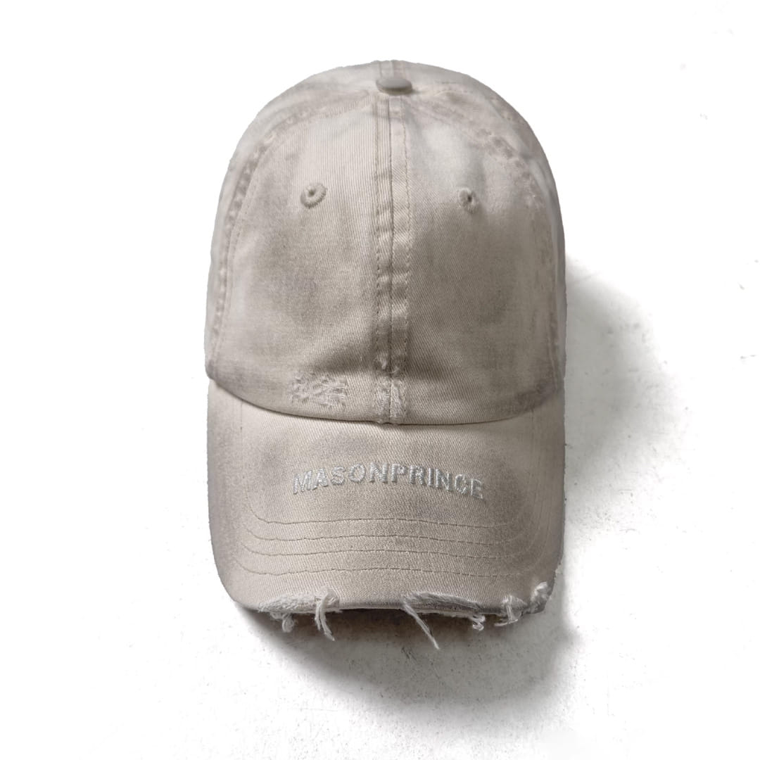 MASONPRINCE DISTRESSED LOGO CAP