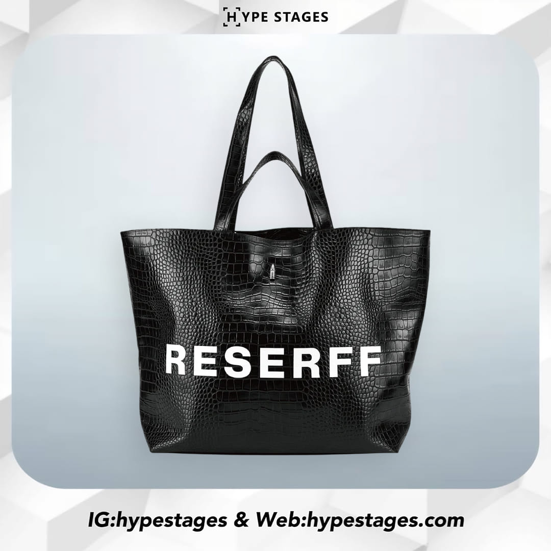 RESERFF LEATHER SKIN TOTE BAG