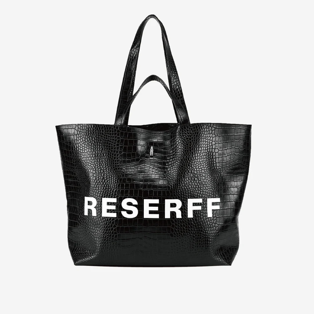 RESERFF LEATHER SKIN TOTE BAG