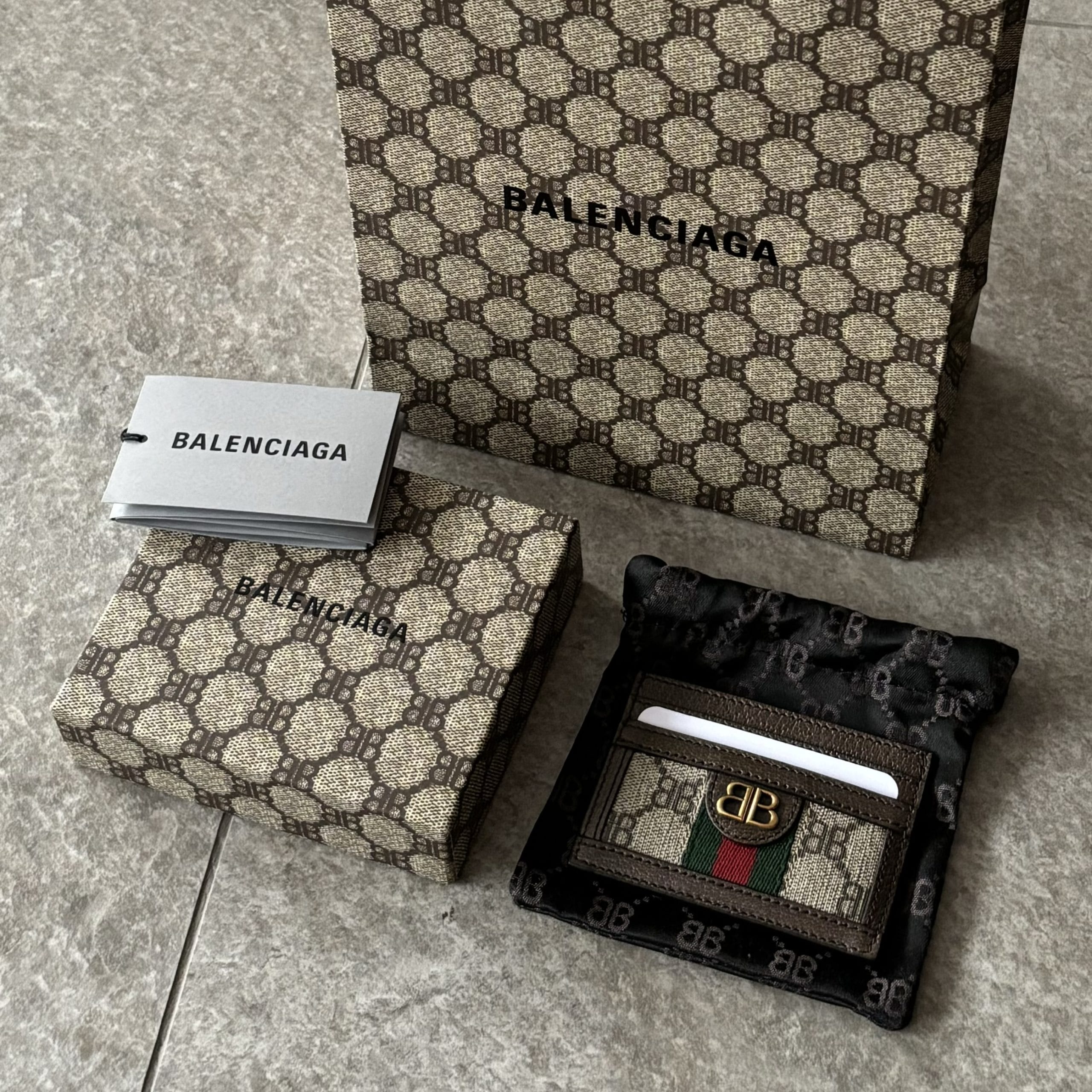 BALENCIAGA X GUCCI HACKER PROJECT CARD HOLDER – BRAND NEW