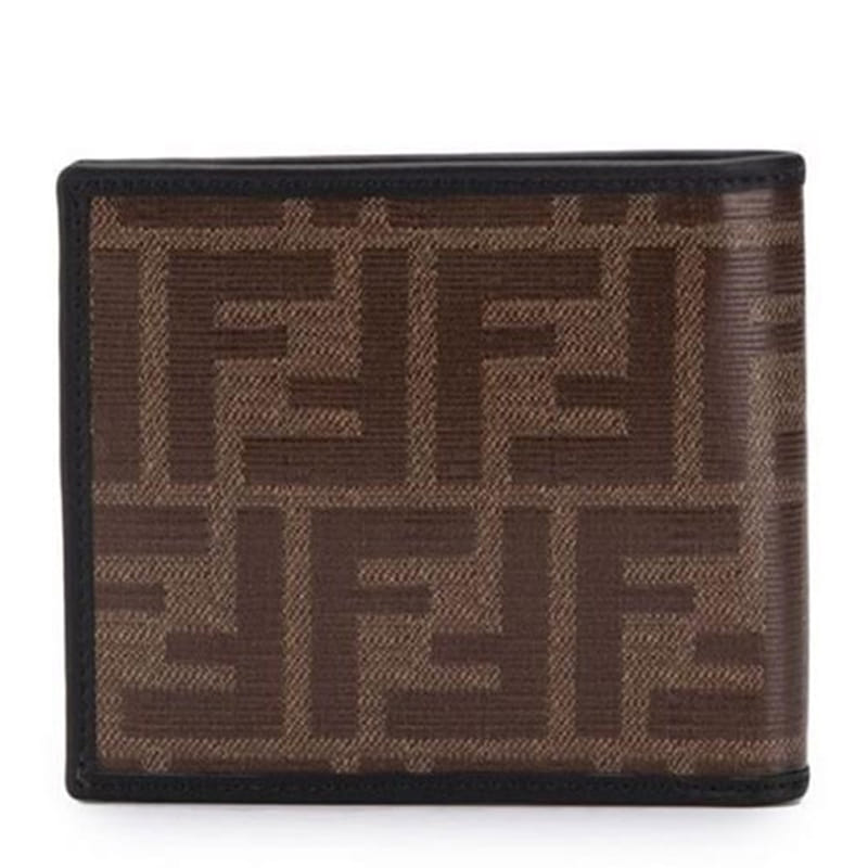 FENDI BROWN BI-FOLD WALLET