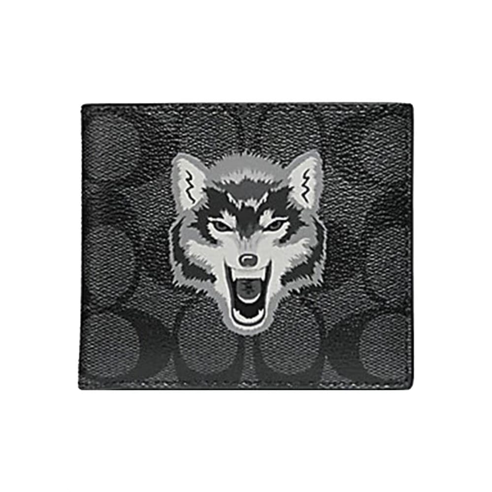 COACH WOLF GRAPHIC WALLET