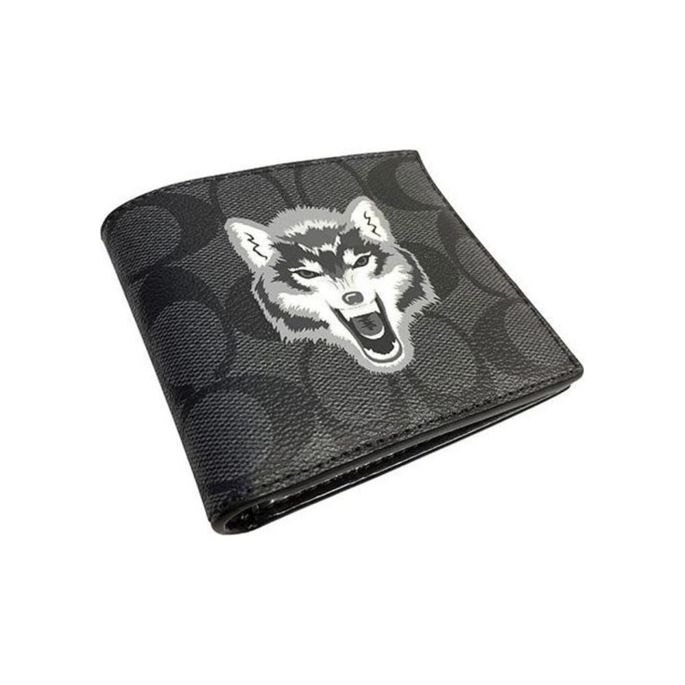 COACH WOLF GRAPHIC WALLET