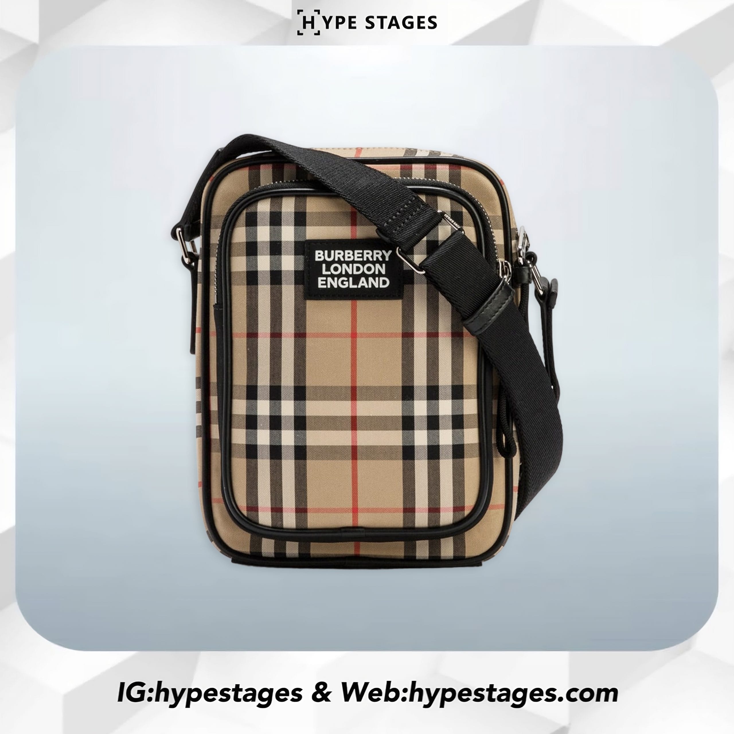 BURBERRY CHECK MOTIF FREDDIE SHOULDER BAG