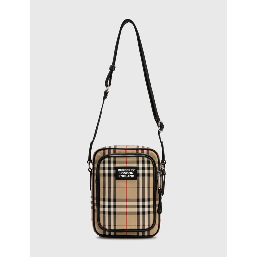 BURBERRY CHECK MOTIF FREDDIE SHOULDER BAG