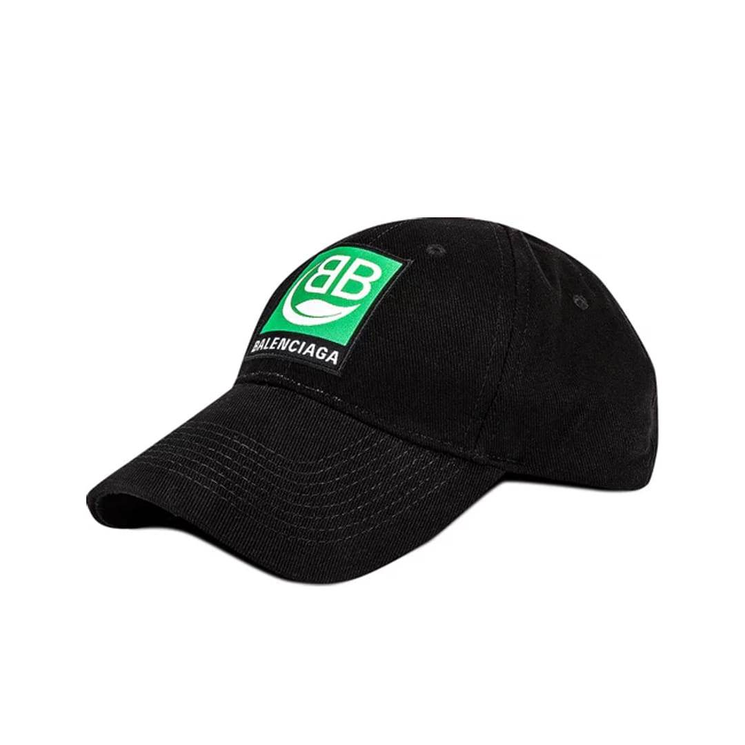 BALENCIAGA SUSTAIN BB LOGO BASEBALL HAT