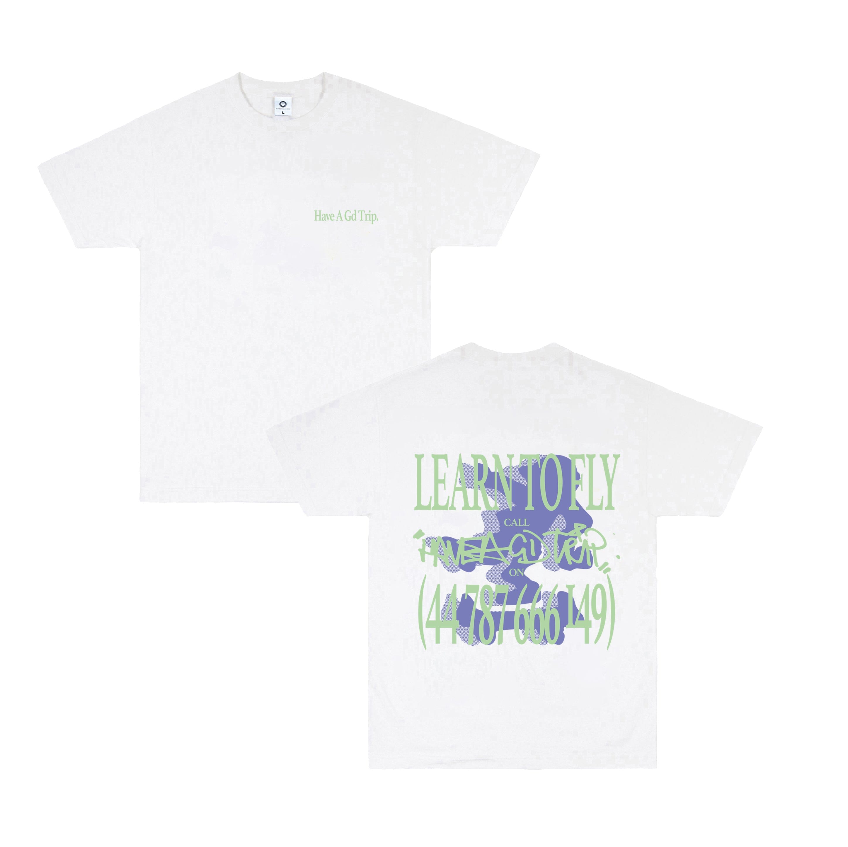 HAVE A GD TRIP 'Learn to Fly' Tee - White