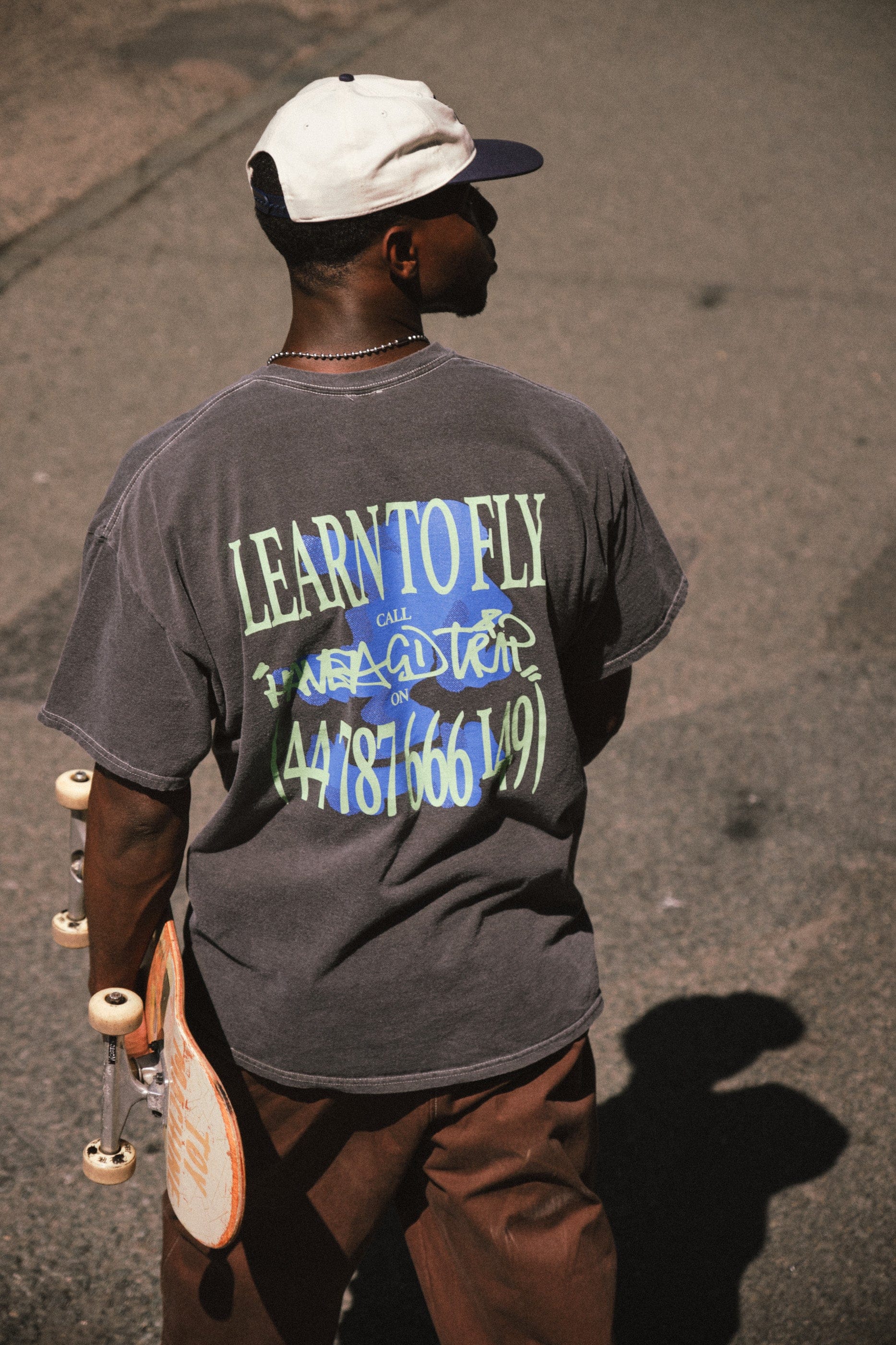 HAVE A GD TRIP 'Learn to Fly' Vintage Washed Tee - Black