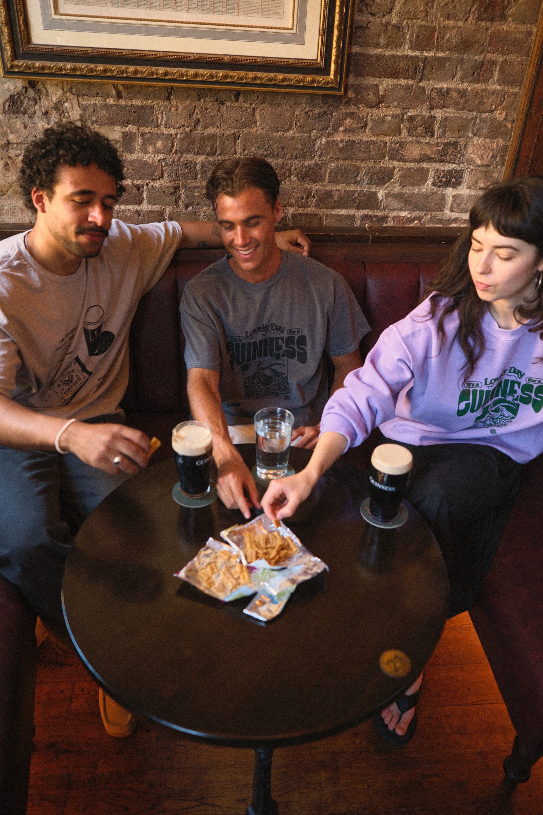Guinness x UN:IK 'Locations' Vintage Washed Tee - Black
