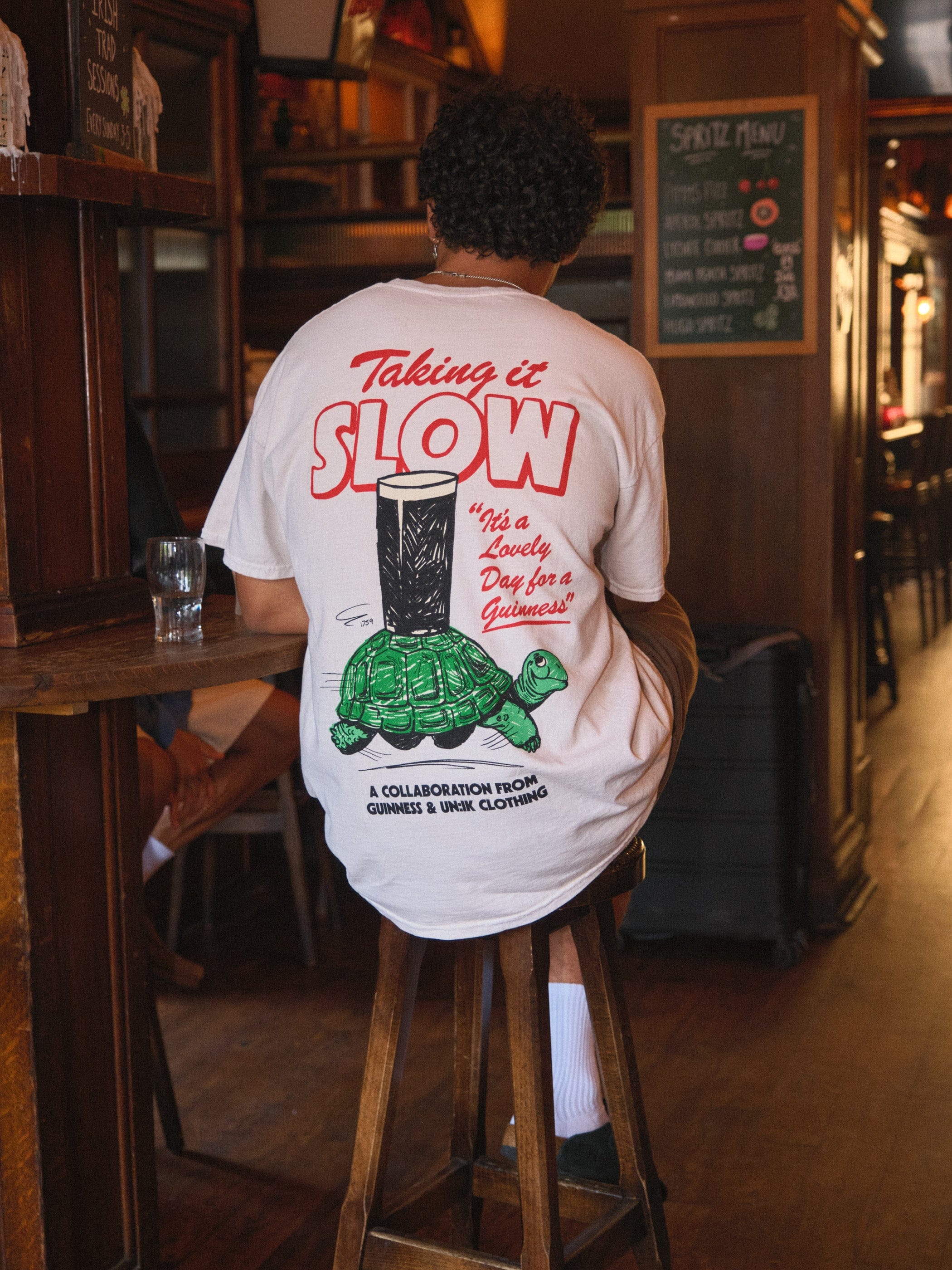 Guinness x UN:IK 'Tortoise' Vintage Washed Tee - Sand