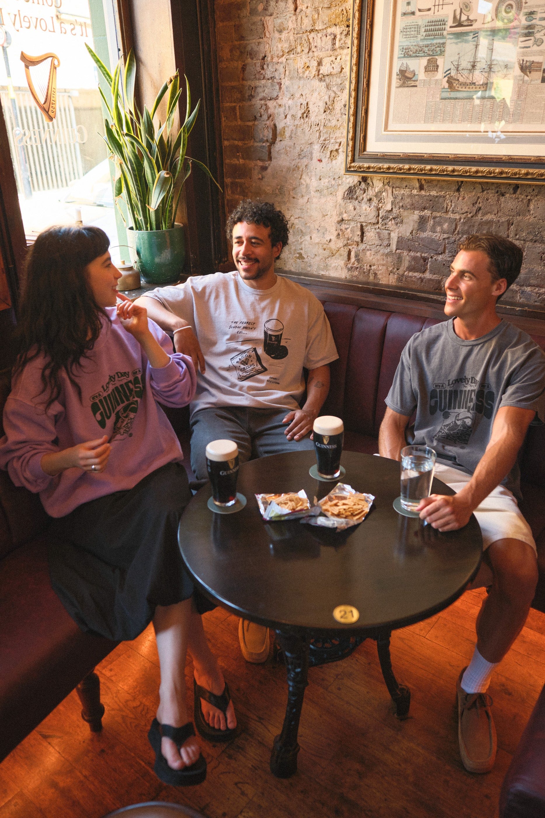 Guinness x UN:IK 'Perfect Sunday' Vintage Washed Tee - Sand