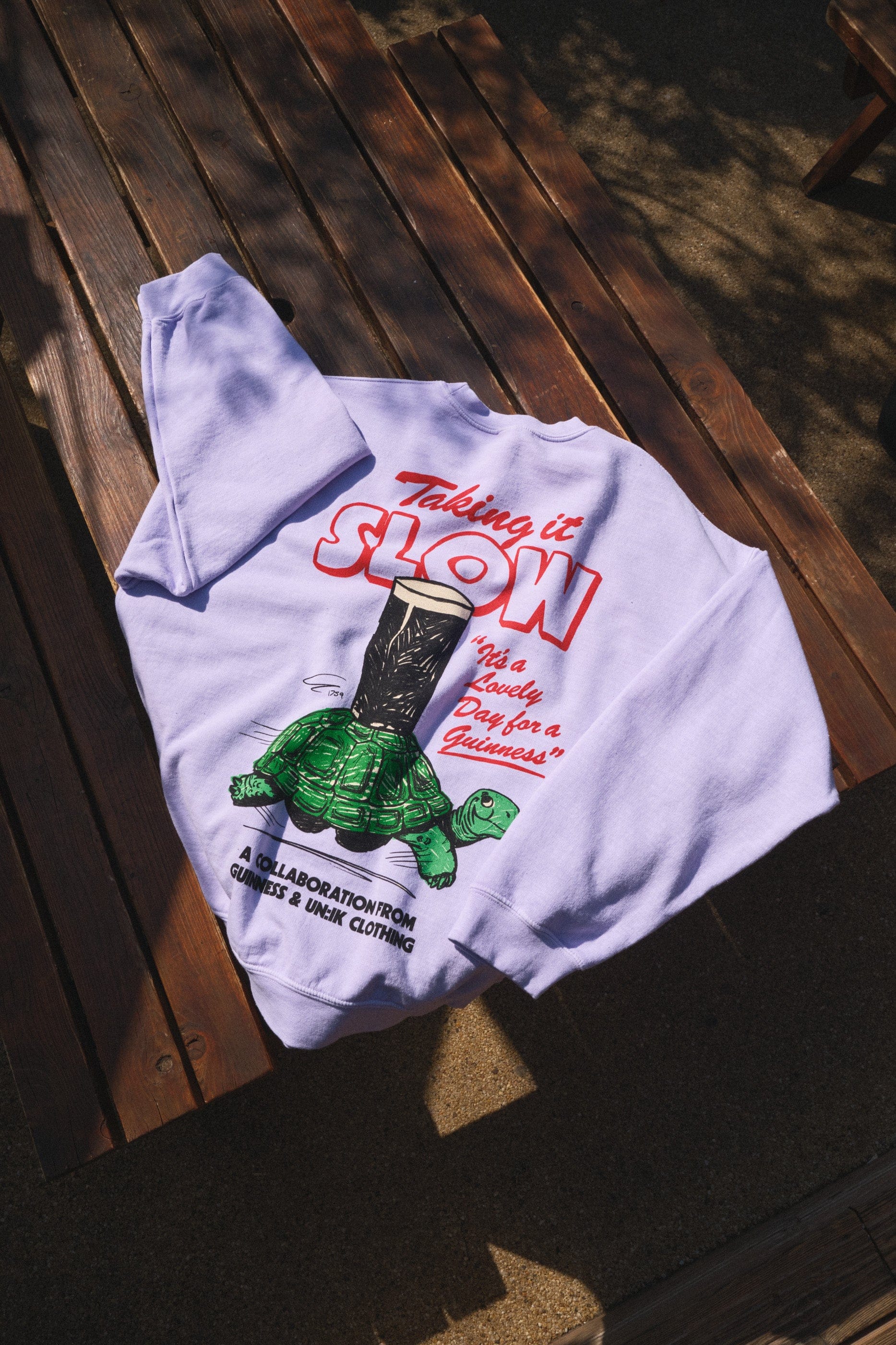 Guinness x UN:IK 'Tortoise' Vintage Washed Sweater - Lilac