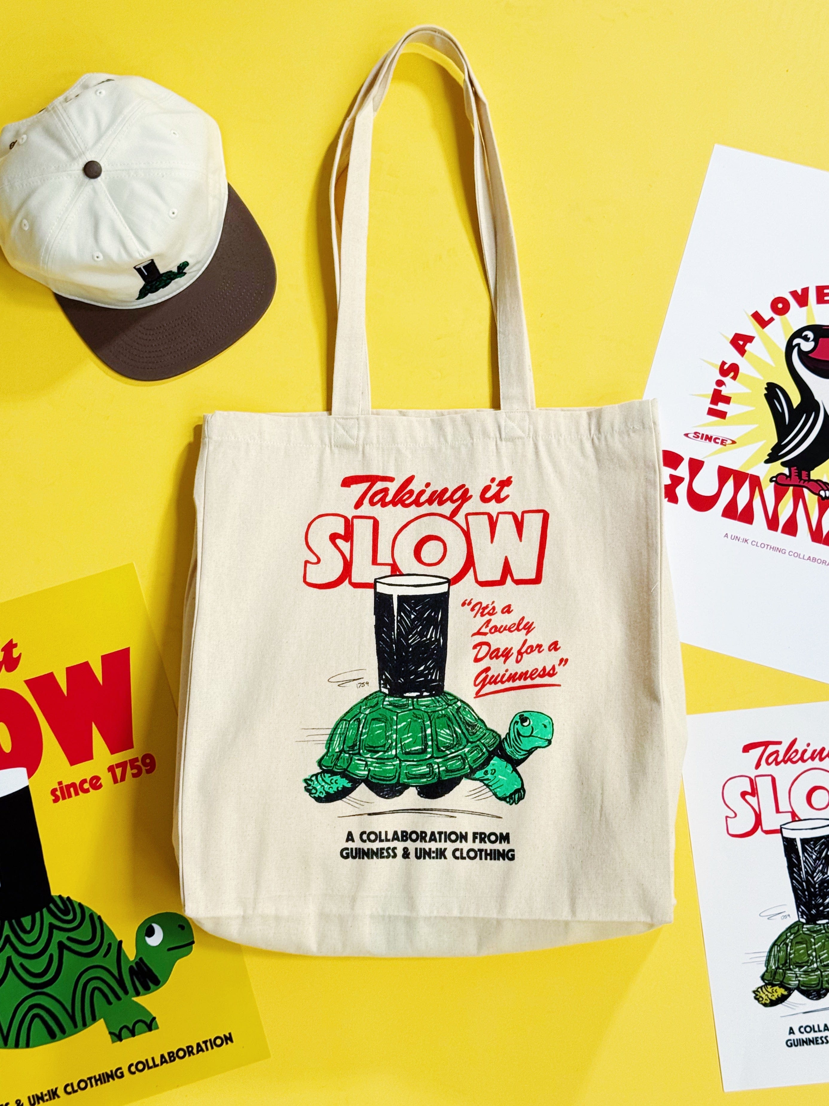 Guinness x UN:IK 'Tortoise' Tote Bag - Natural