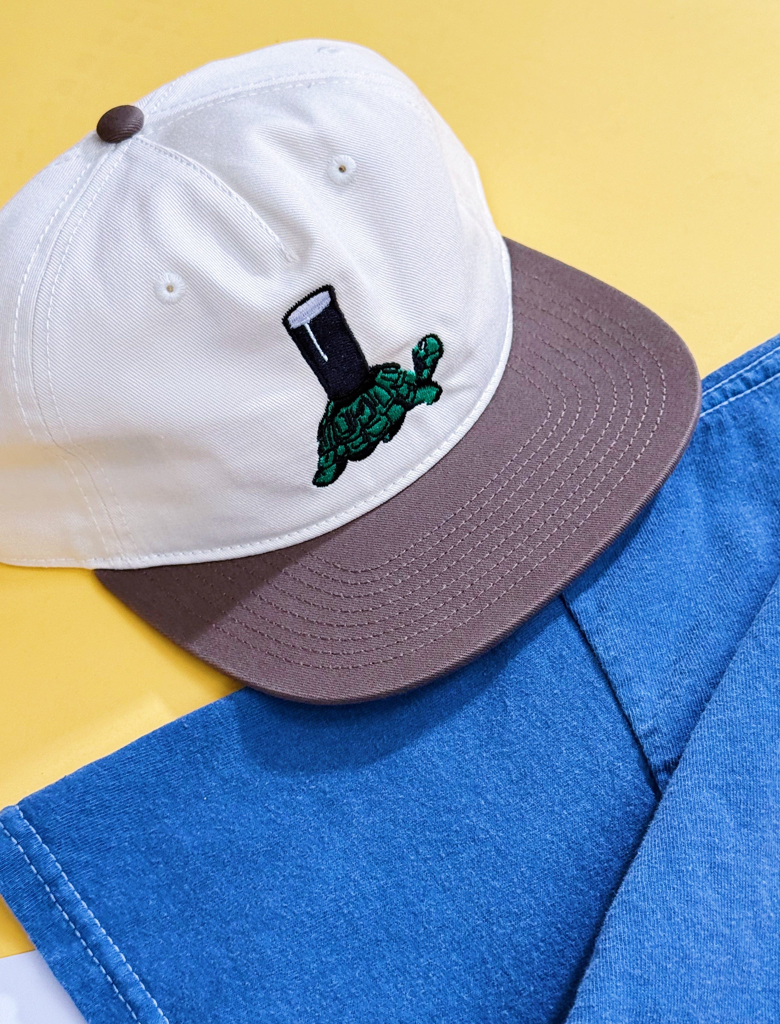 Guinness x UN:IK 'Tortoise' Embroidered Cap - Natural/Walnut