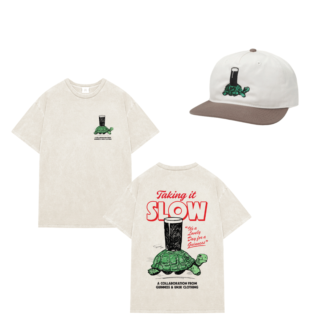 Guinness x UN:IK 'Tortoise' Vintage Washed Tee & Cap Bundle