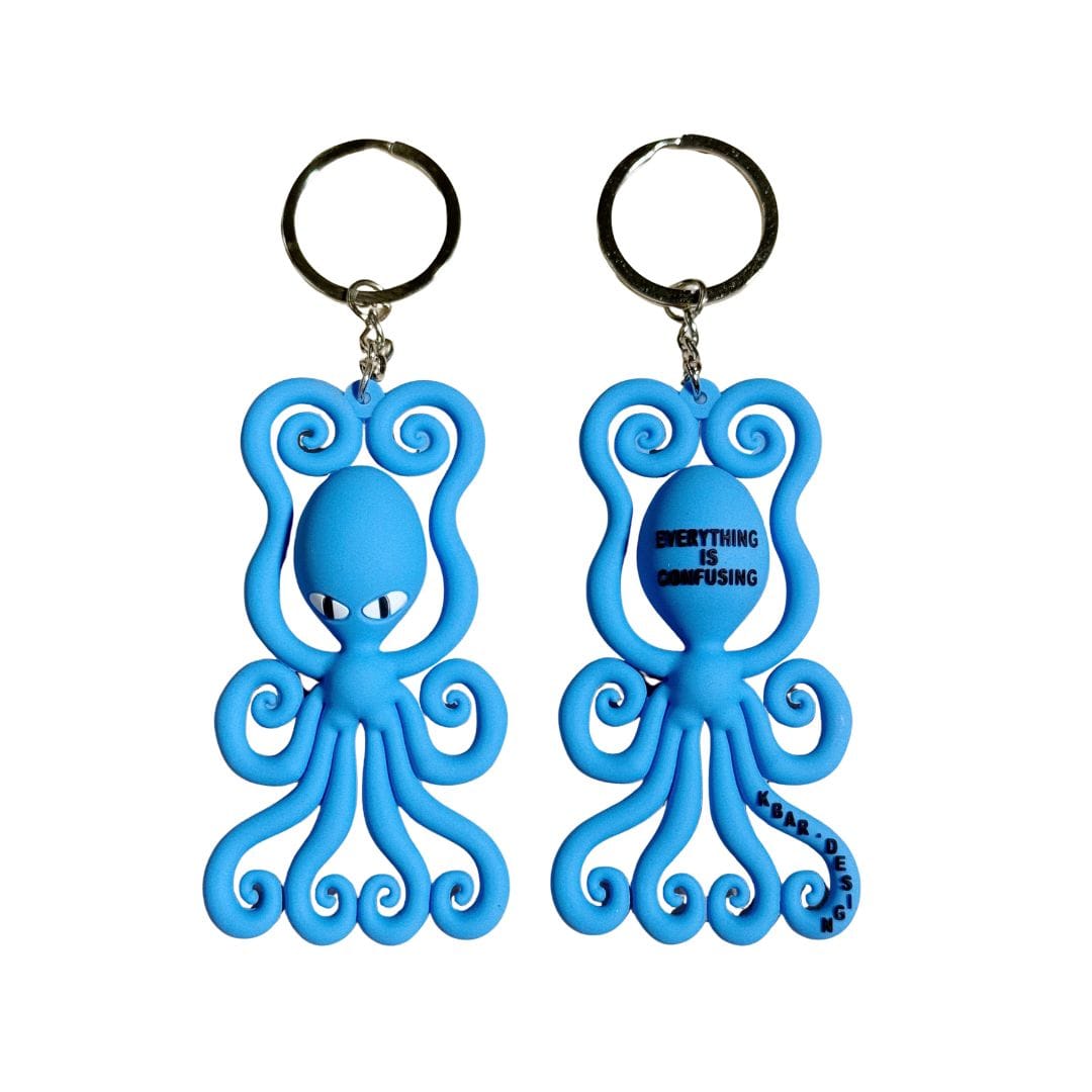 KBar Design KBAR X UN:IK 'Everything is Confusing' Rubber Keyring