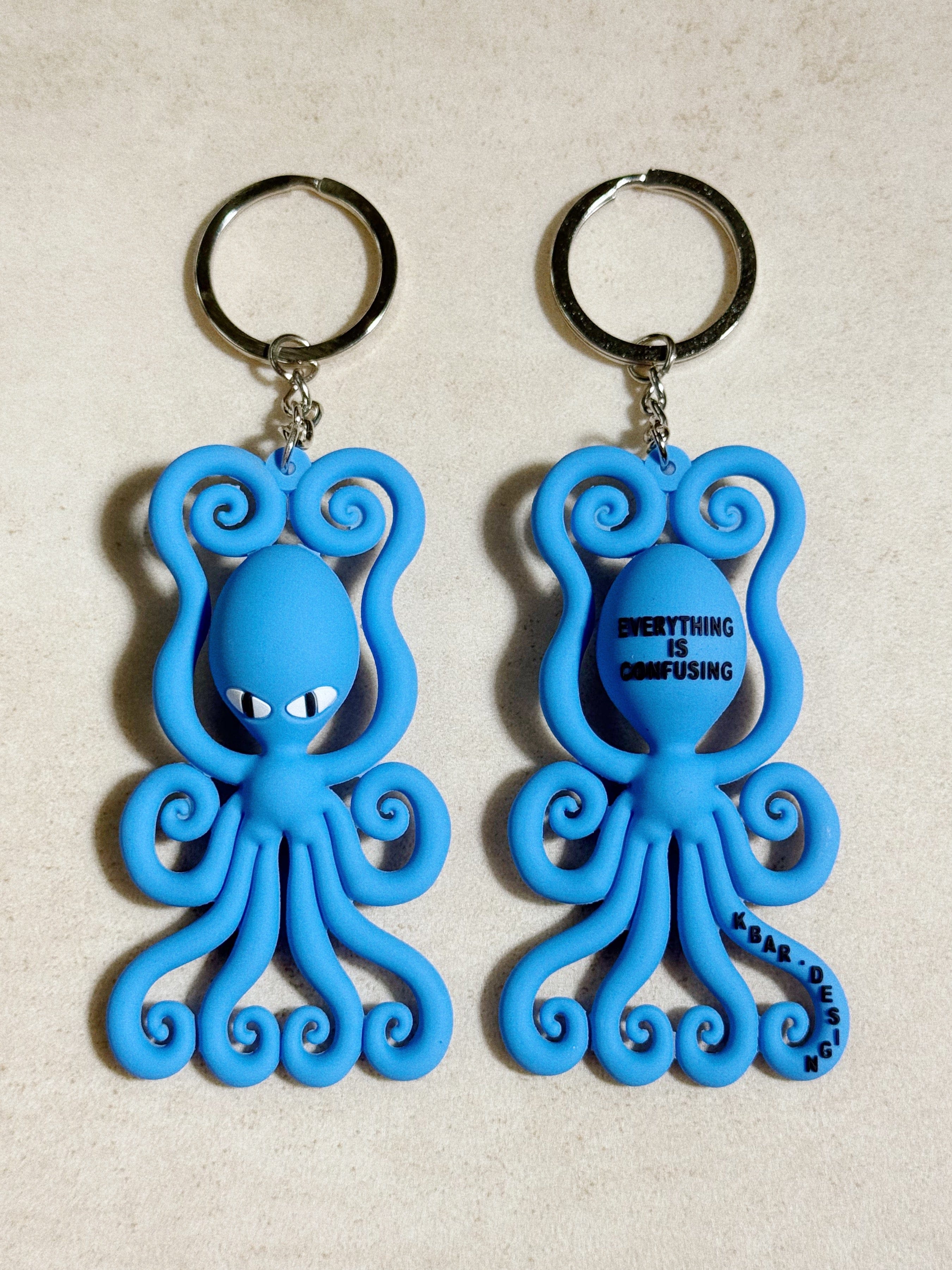 KBar Design KBAR X UN:IK 'Everything is Confusing' Rubber Keyring