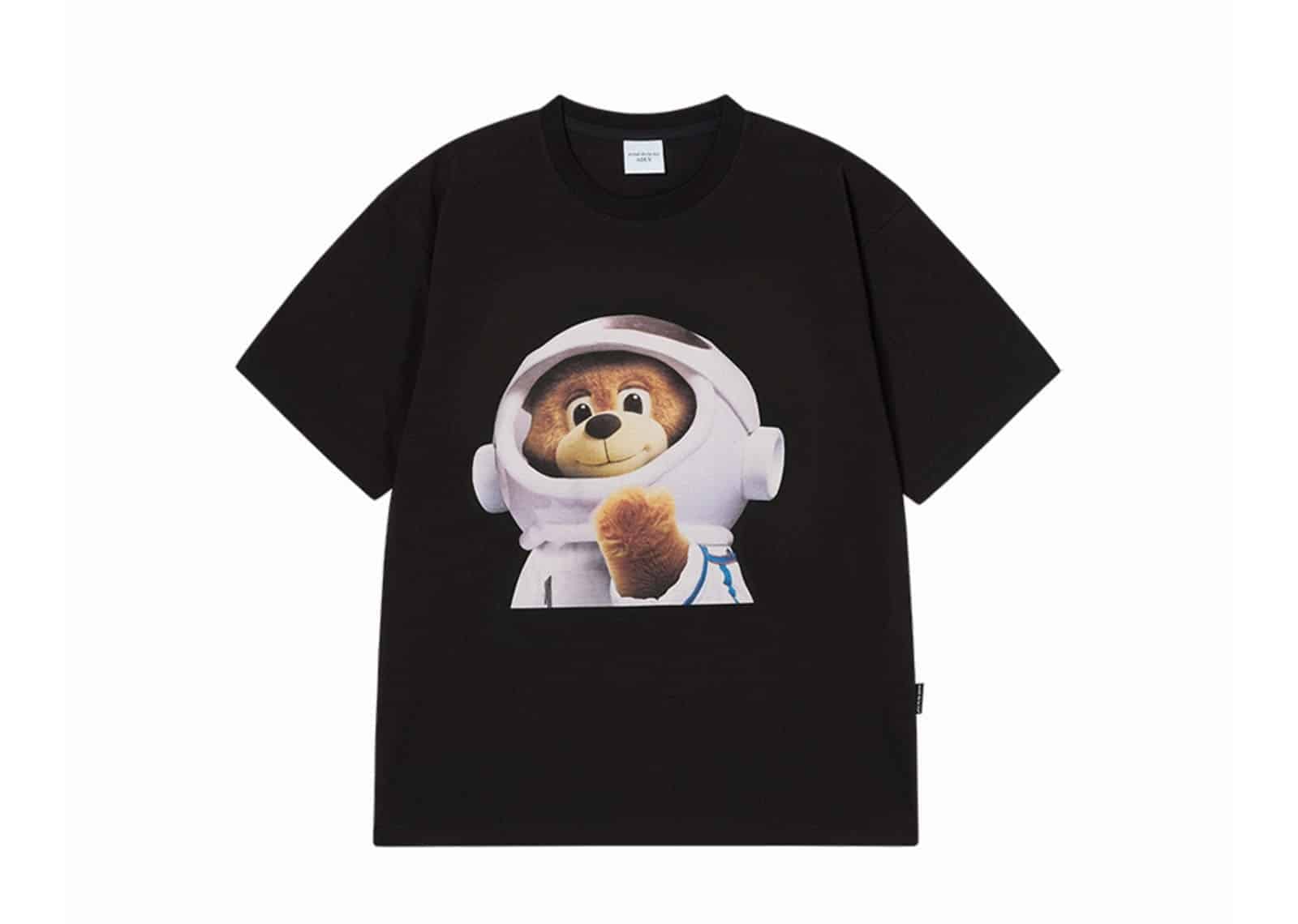 ACME DE LA VIE (ADLV) ADLV AC Bear Baby Face Astronaut Tee Black