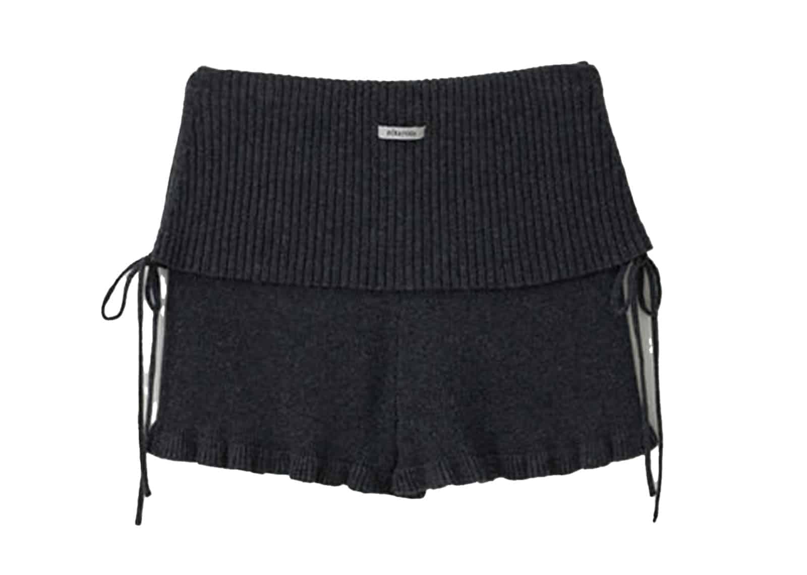 Rolarola Shirring Knit Short Pants Charcoal