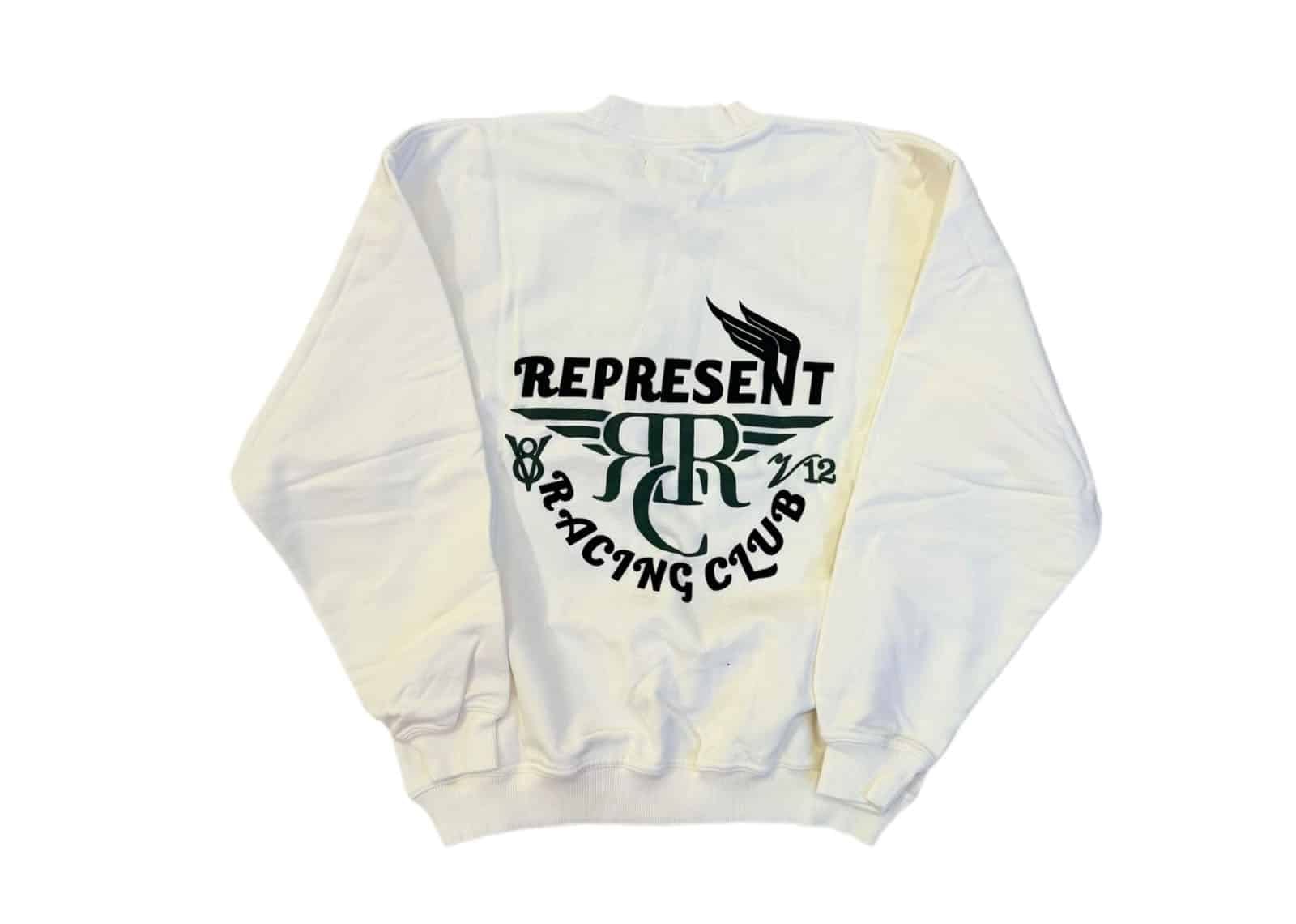 Represent Racing Club Sweater Flat White