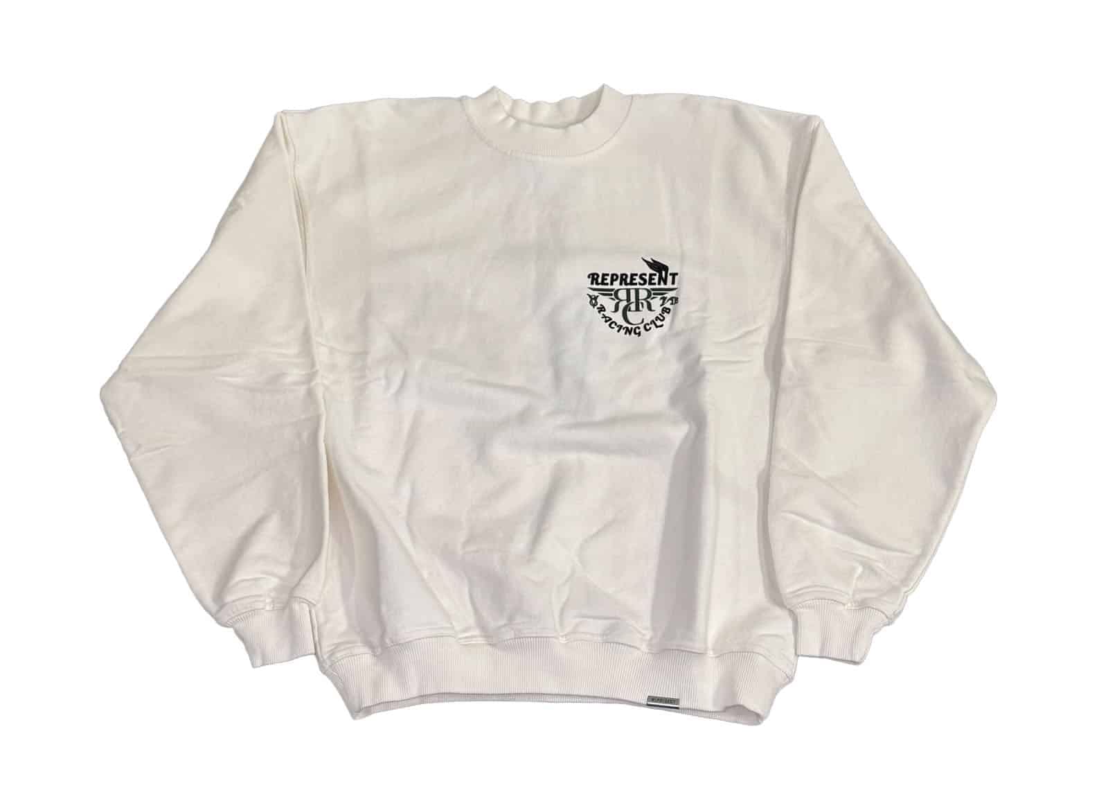 Represent Racing Club Sweater Flat White