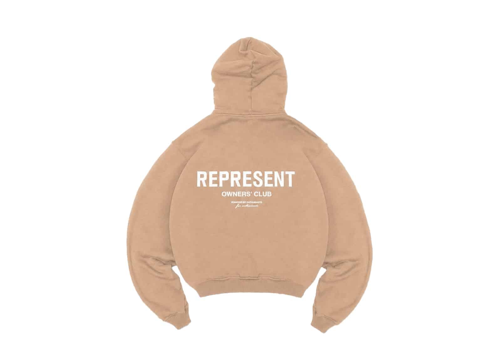Represent Owners Club Zip Hoodie Stucco