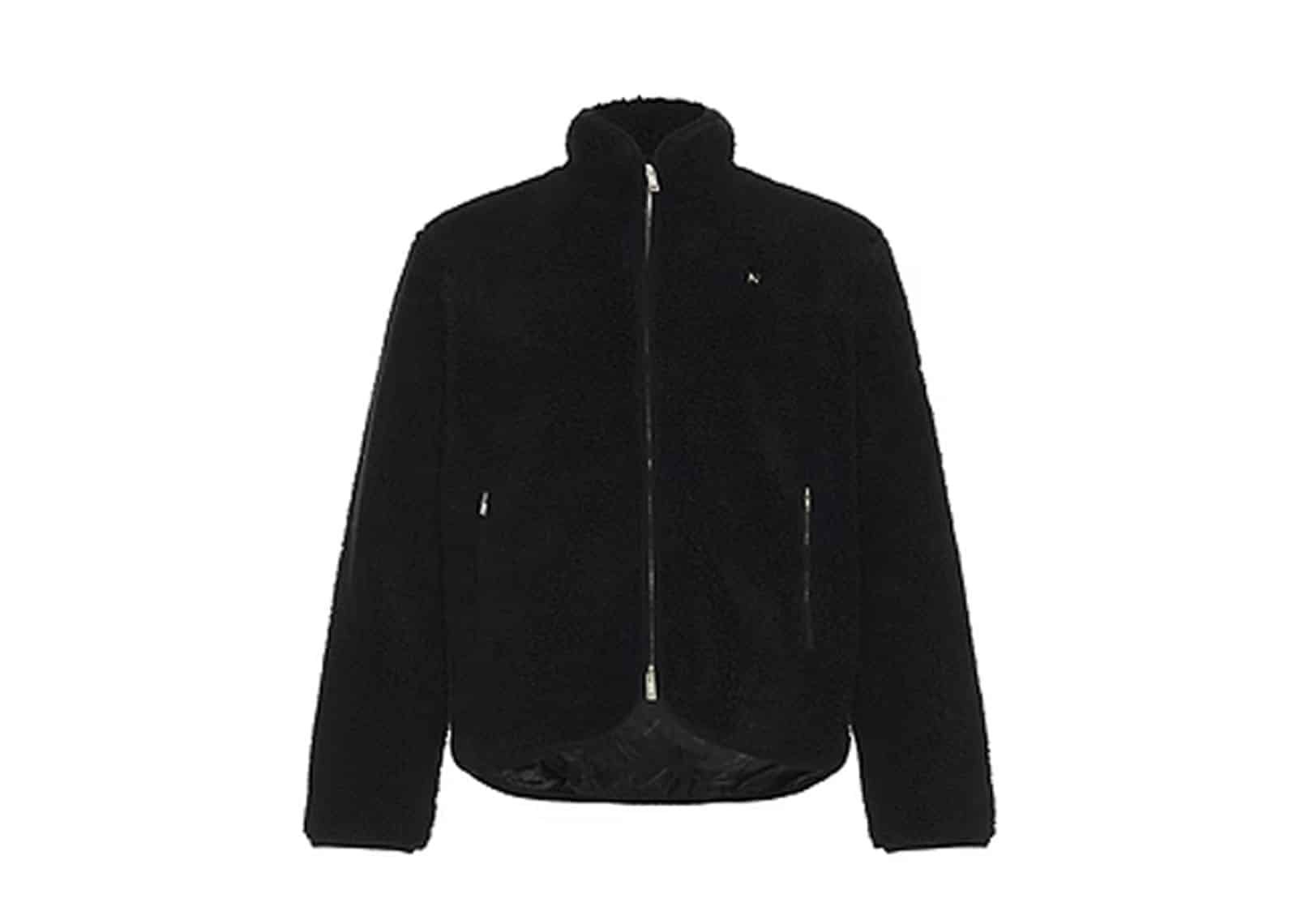 Represent Fleece Zip Through Jacket Jet Black