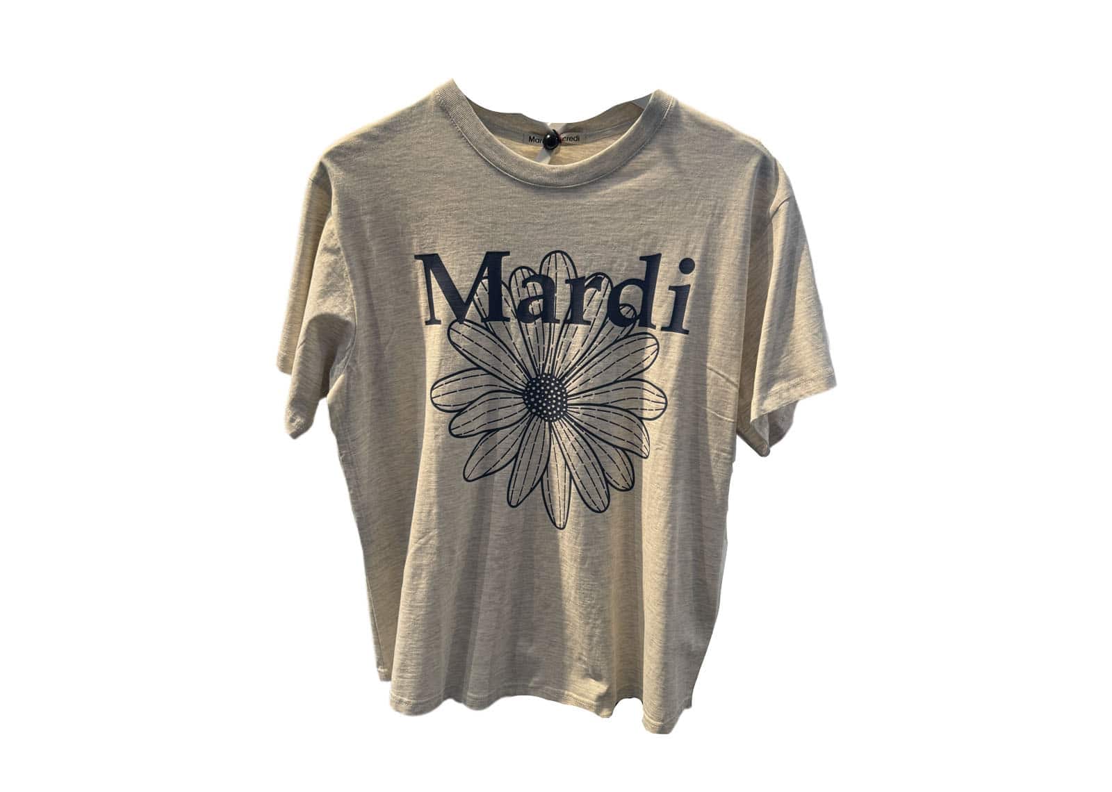 Mardi Mercredi FlowerMardi Tee Oatmeal Blue