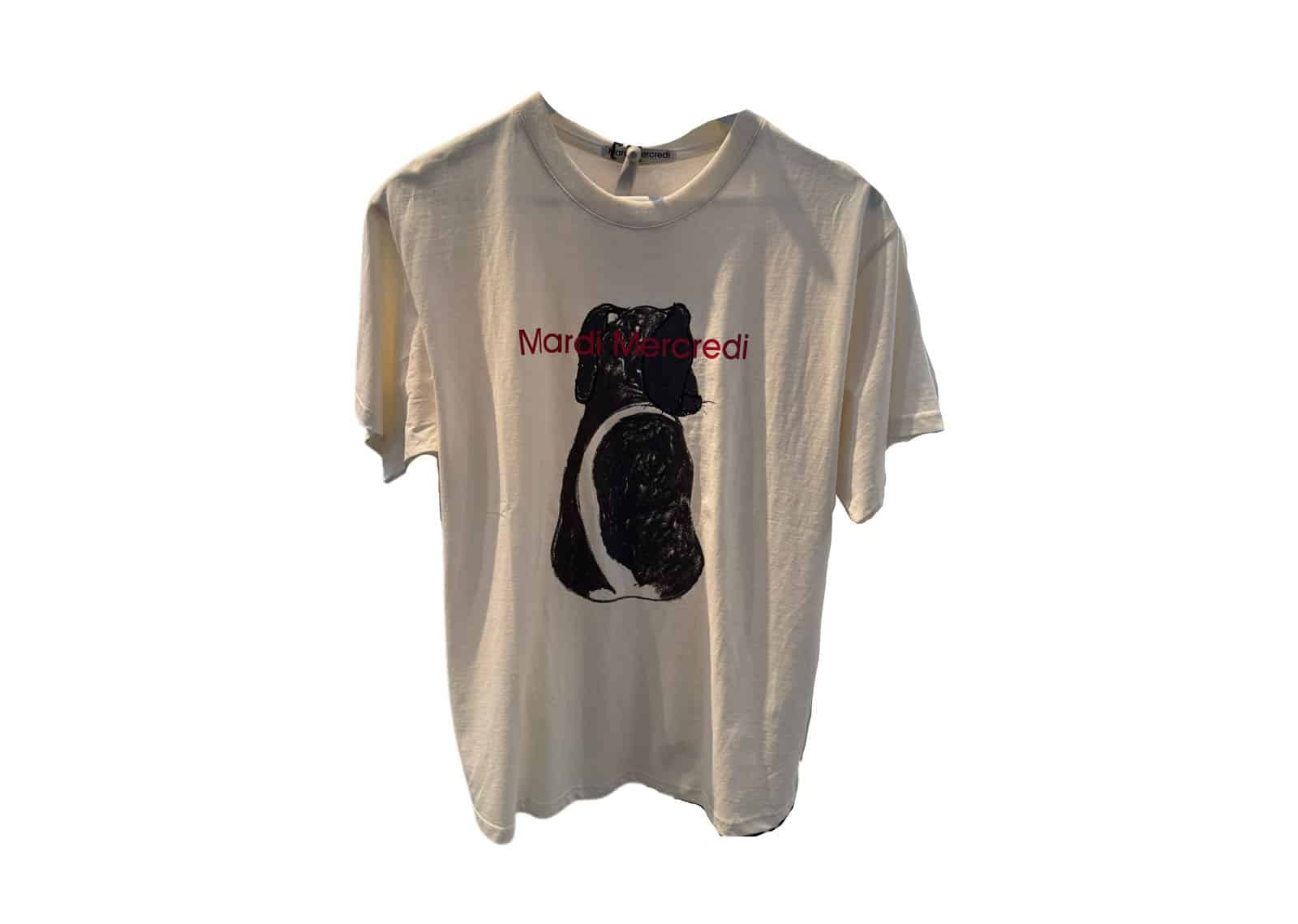 Mardi Mercredi Drawing CH DDANJI Back Tee With Tail Cream