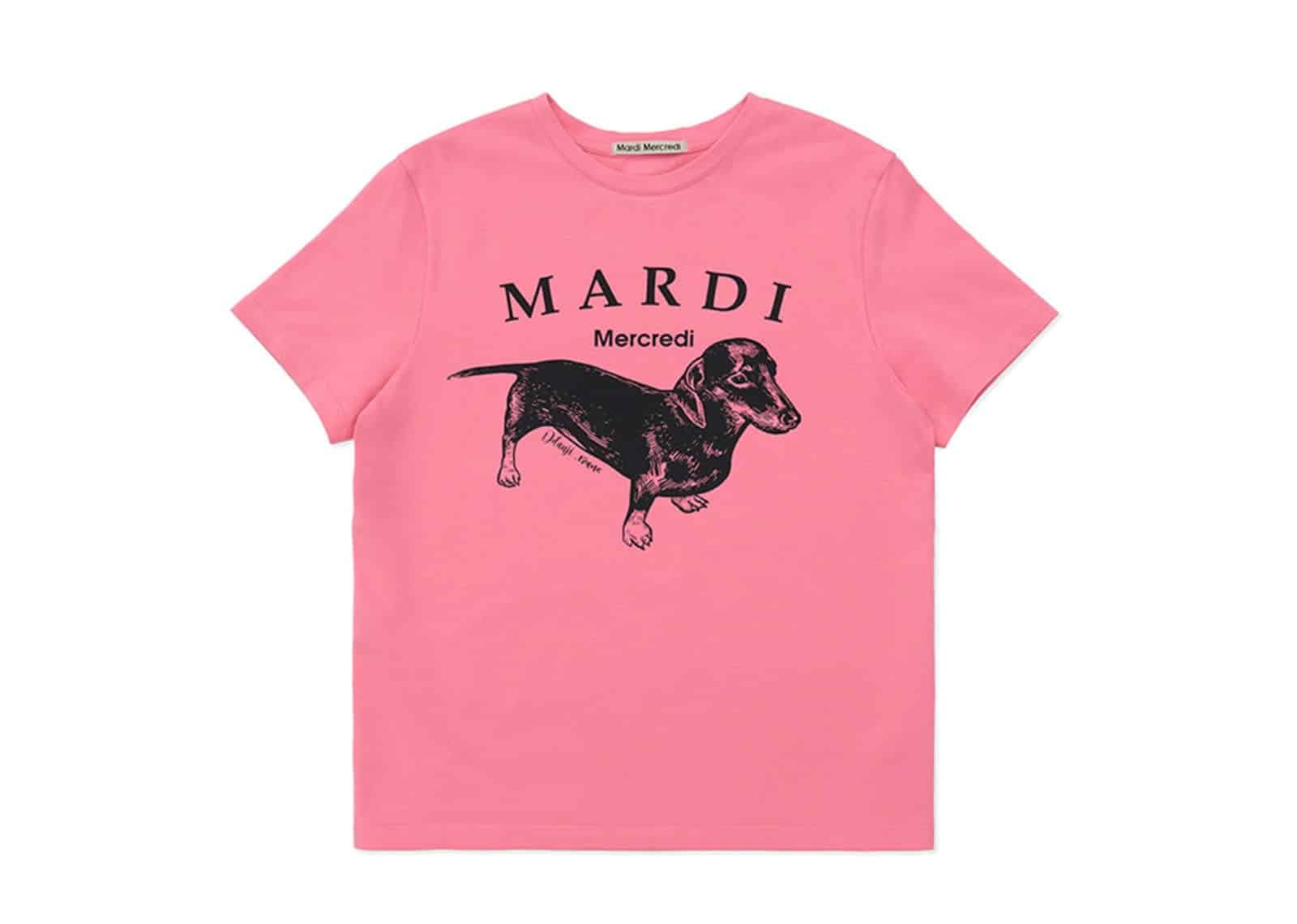 Mardi Mercredi (Exclusive) Slim Tee DDANJI Pastel Hot Pink