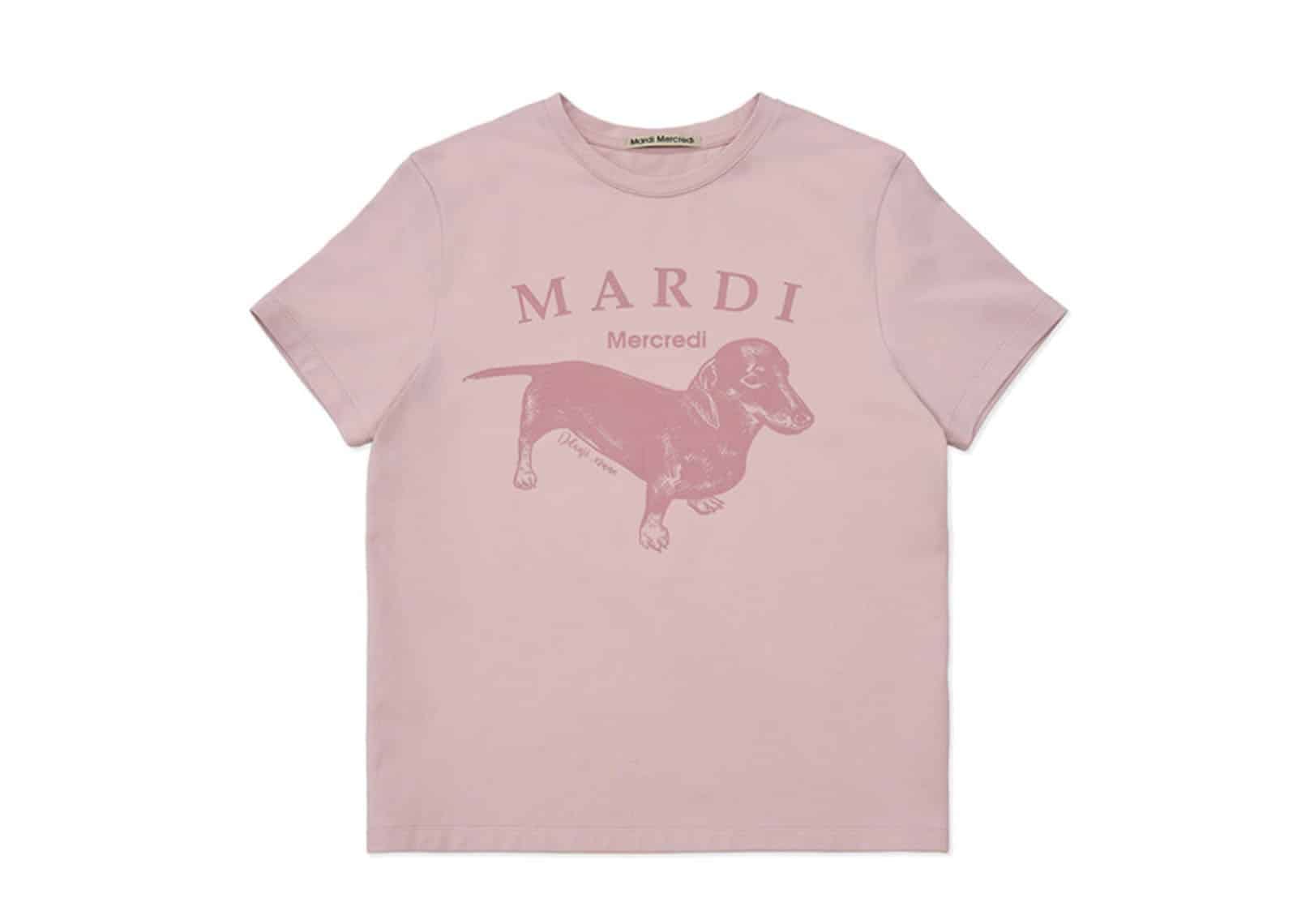Mardi Mercredi (Exclusive) Slim Tee DDANJI Pastel Indi Pink