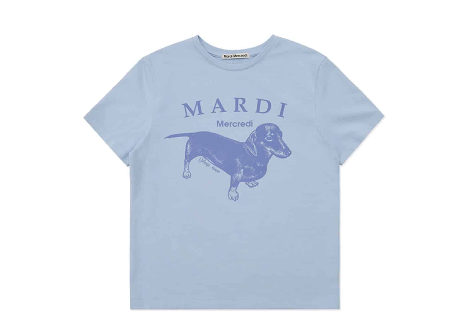 Mardi Mercredi (Exclusive) Slim Tee DDANJI Pastel Sky Blue