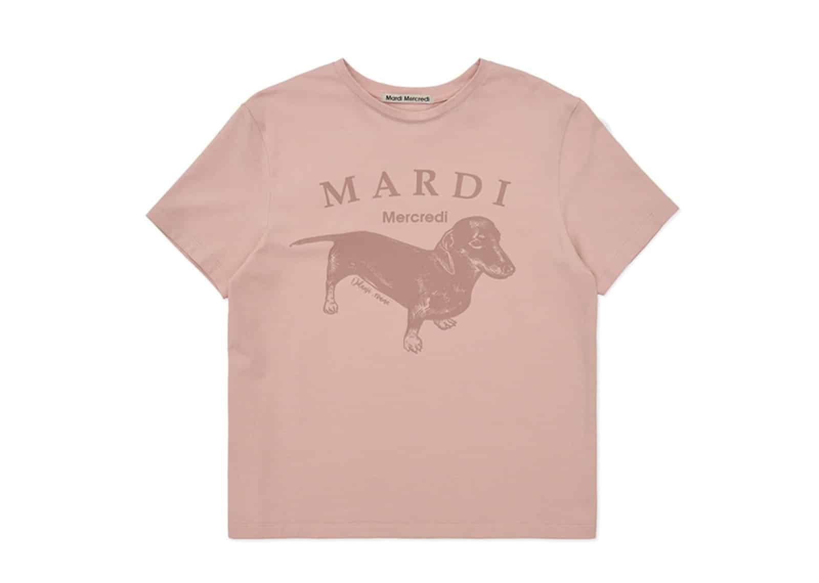 Mardi Mercredi (Exclusive) Slim Tee DDANJI Pastel Salmon