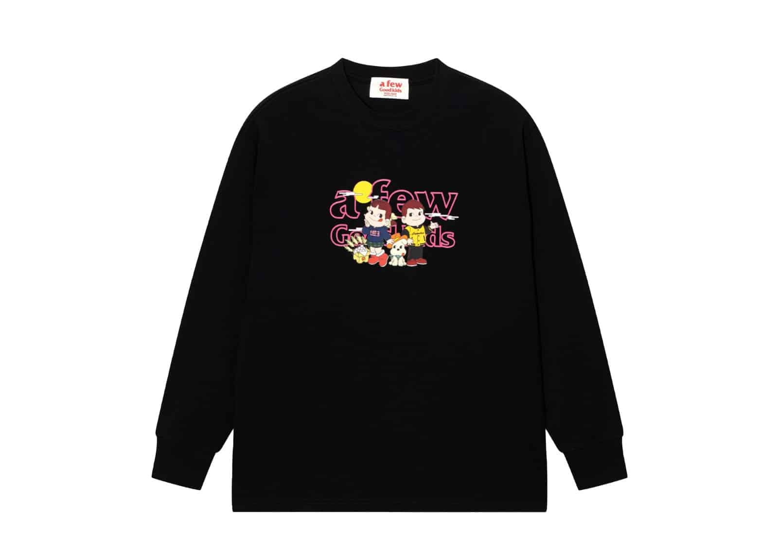 A Few Good Kids x Fujiya Peko Moon L/S Tee Black
