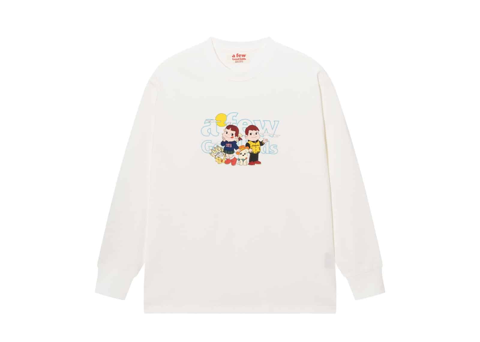 A Few Good Kids x Fujiya Peko Moon L/S Tee White