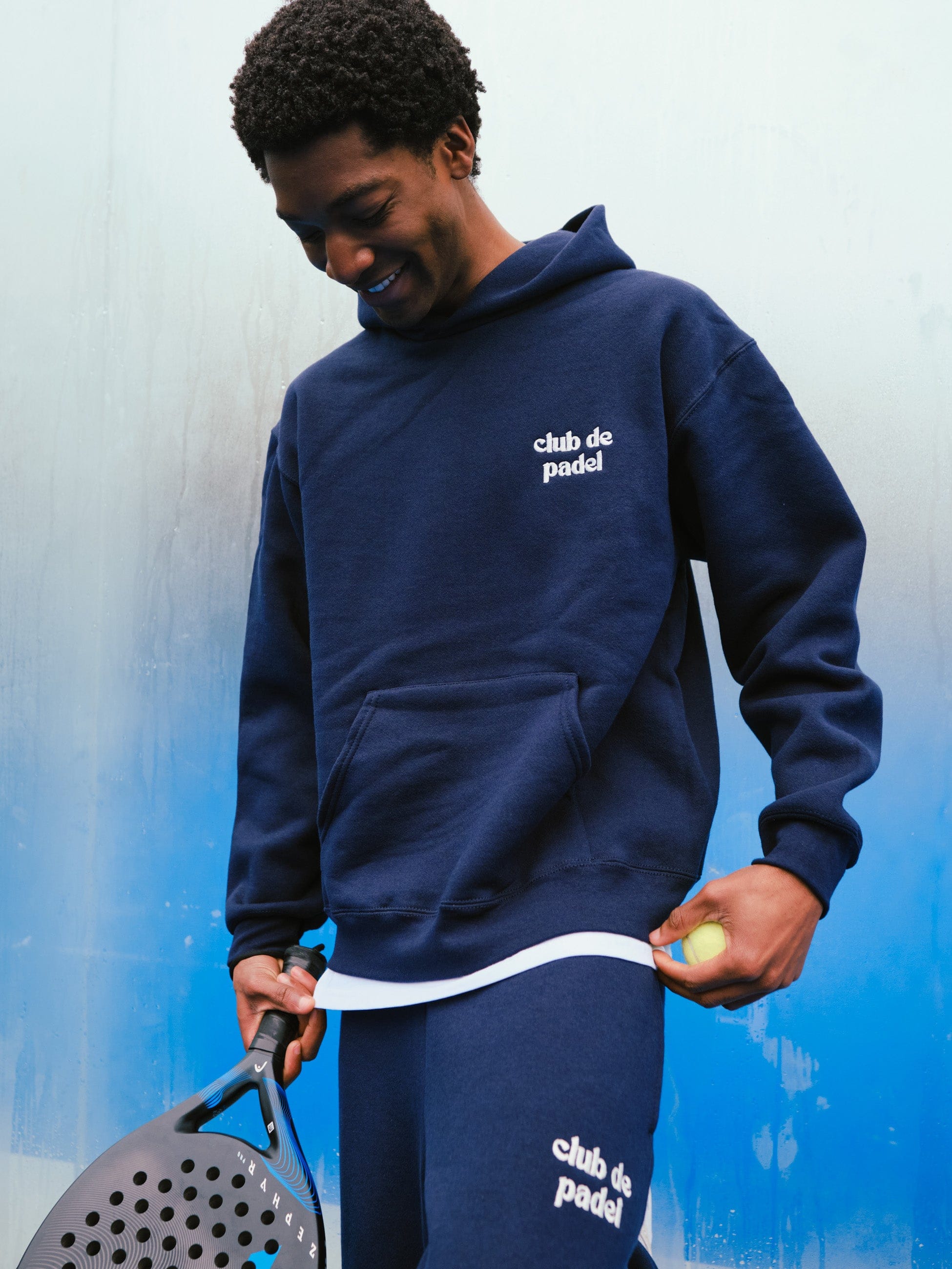 Club de Padel Uniform Hoodie & Jogger Set - Navy
